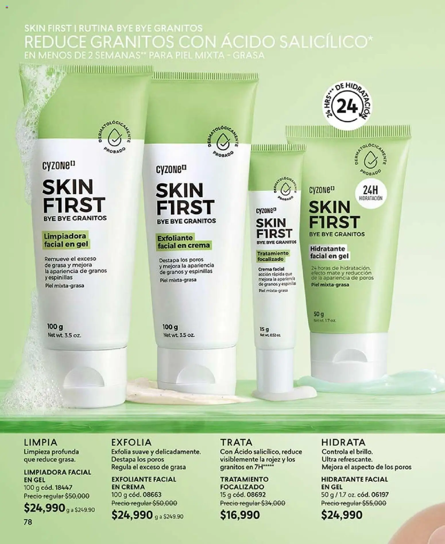 CyZone revista - valida desde el 07/09/2026 | Página: 90 | Productos: Exfoliante facial, Crema