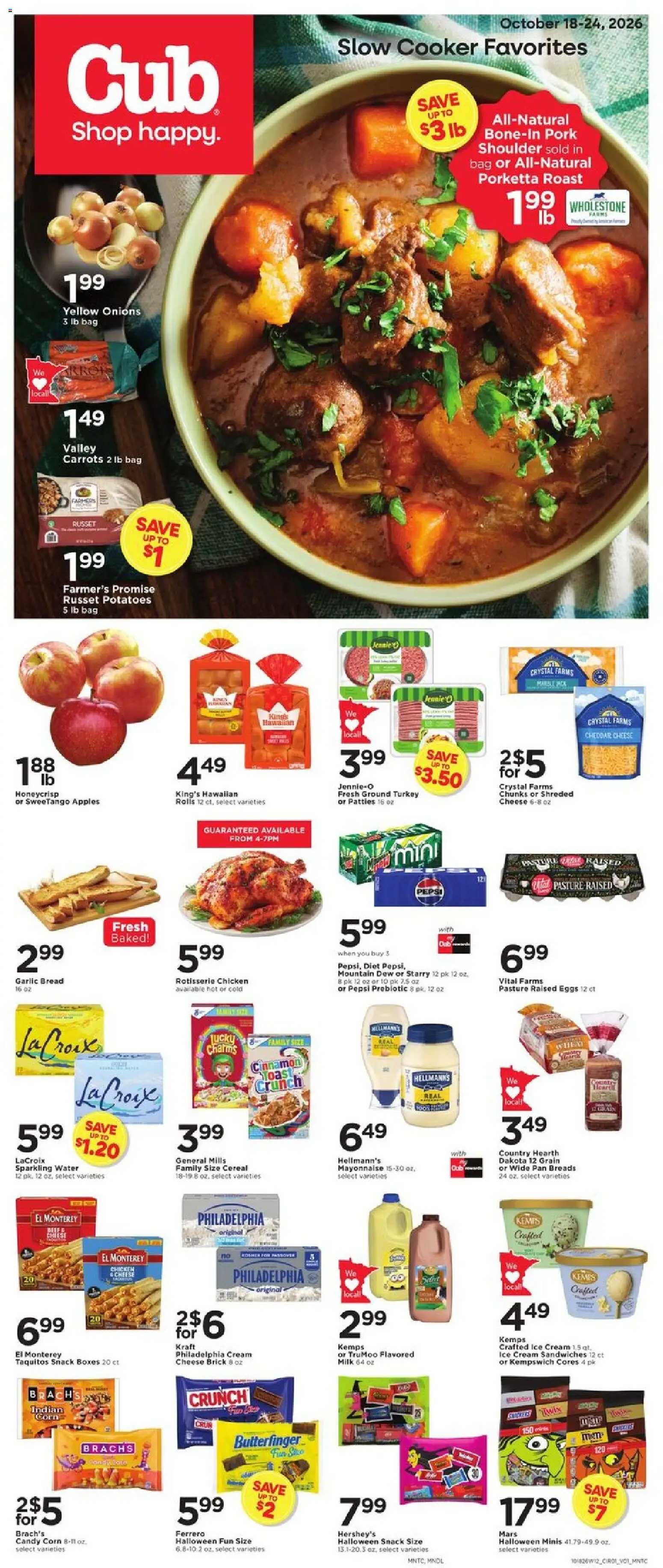 Cub Foods Sunday, October 18 Price Drop