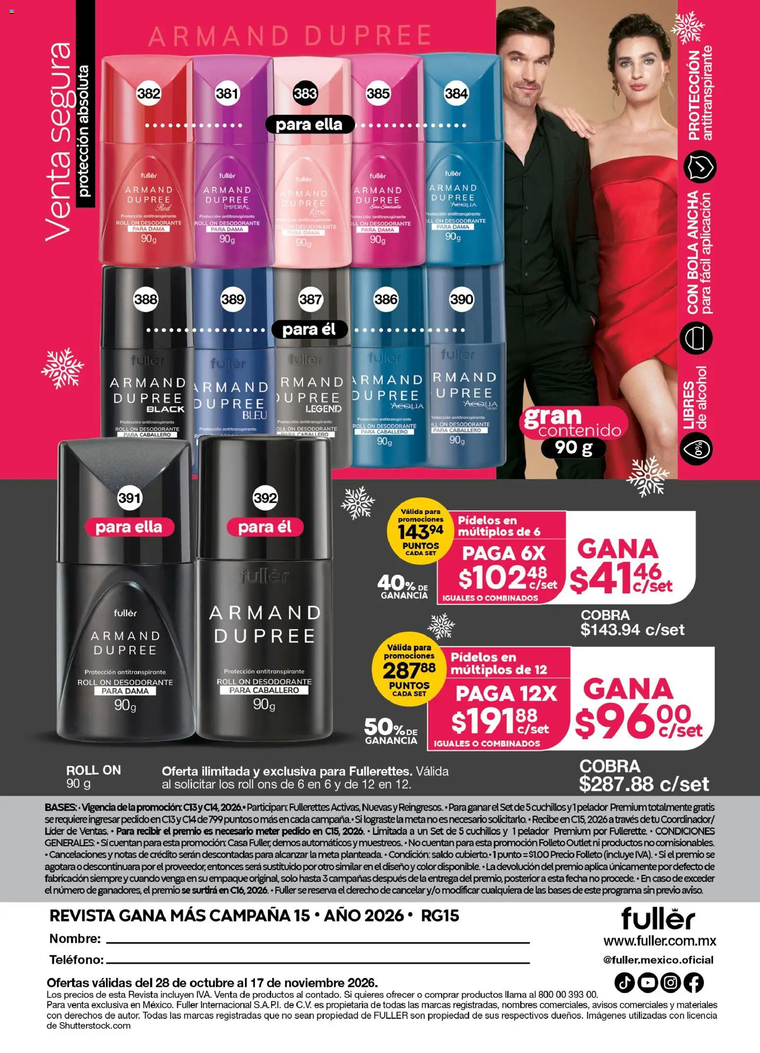 Nuevas ofertas de Fuller válidas en toda la República Mexicana desde el 28/10/2026. ¡Encuentra las mejores ofertas en Fuller Gana Más 15 2026! | Página: 20