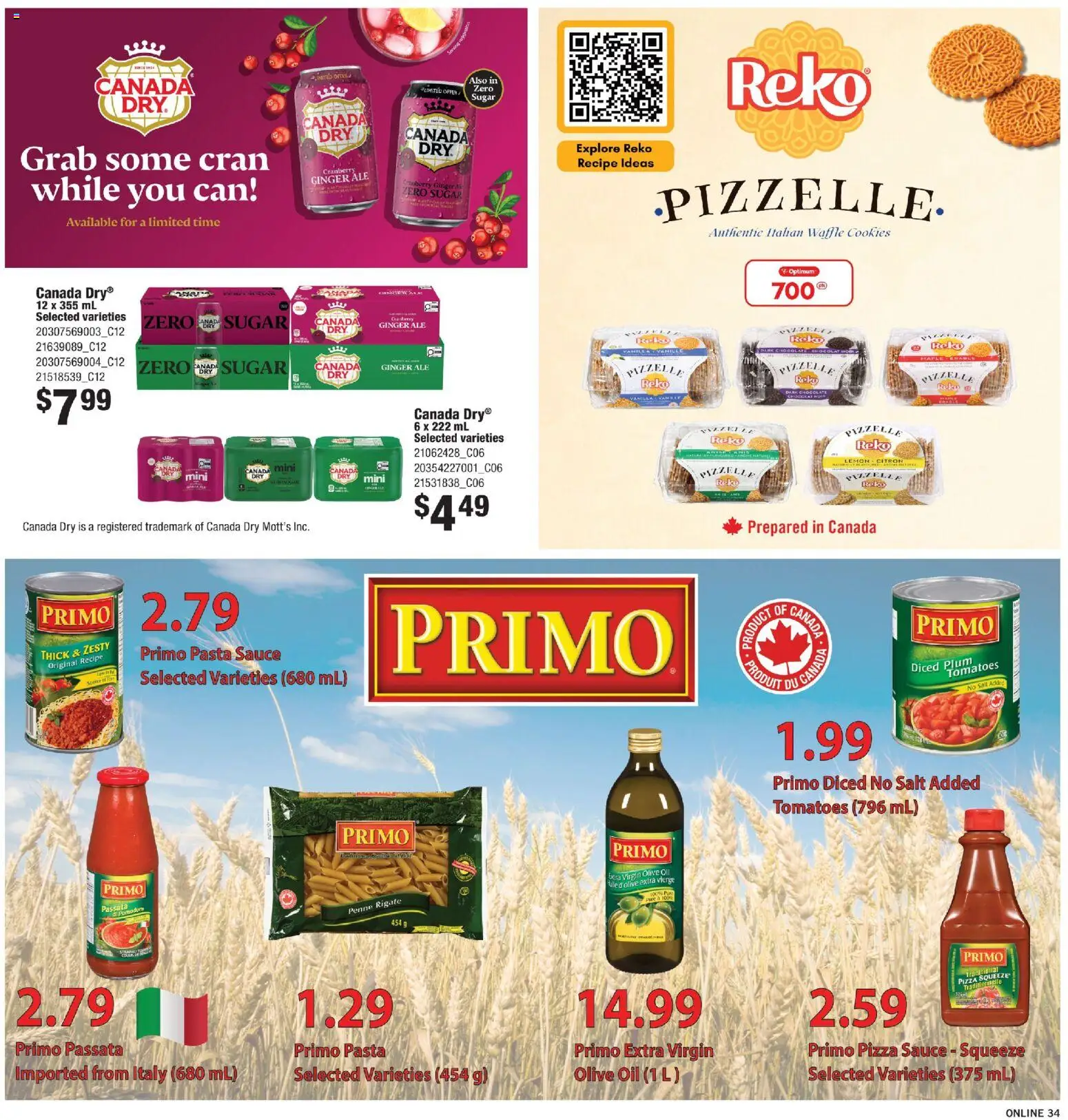Fortinos flyer valid from Oct 1, 2026 | Page: 33 | Products: Pasta, Cookies, Salt, Olive oil