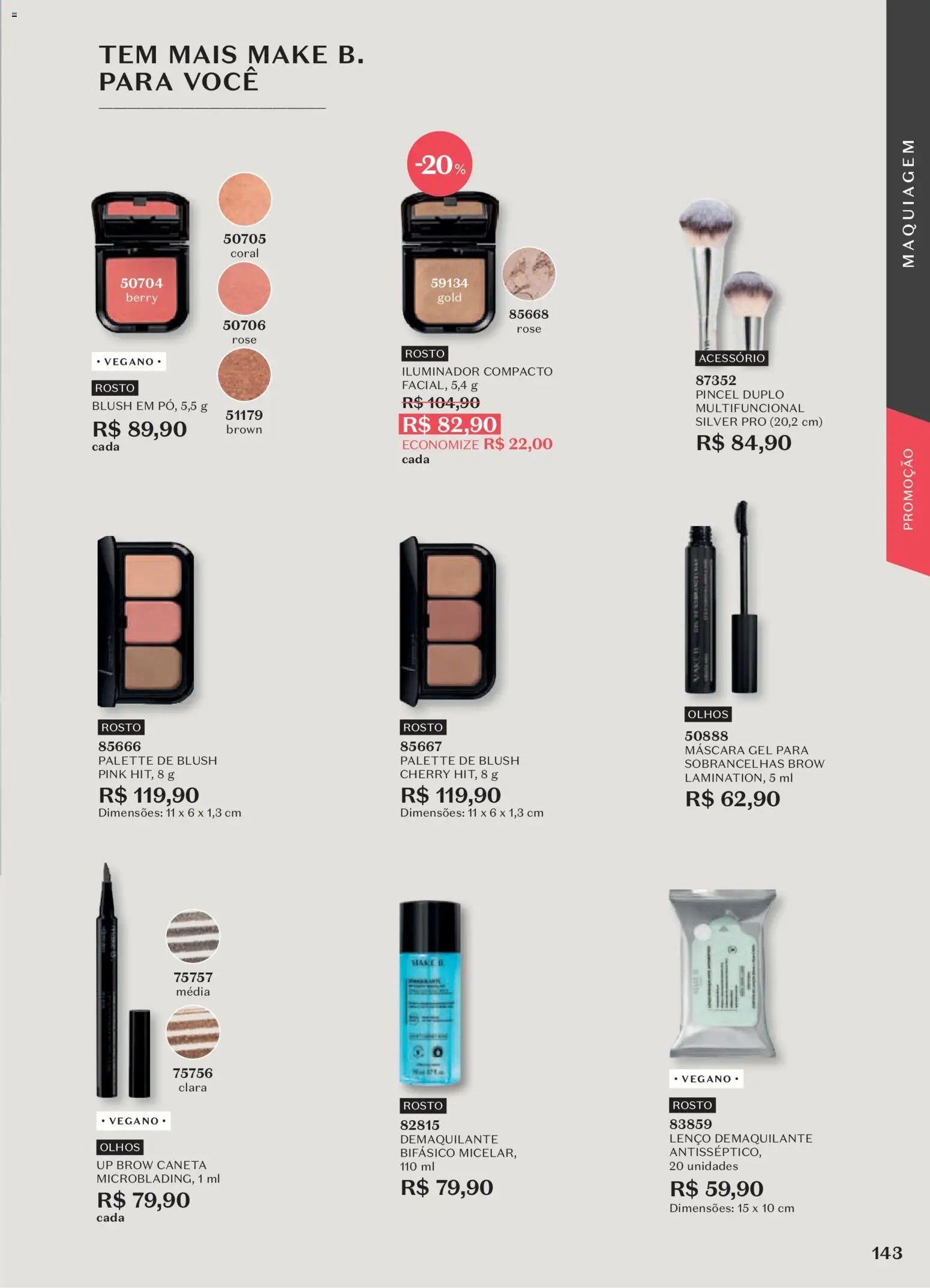 O Boticário Folheto - válido de 29/06/2026 | Página: 147 | Produtos: Maquiagem, Multifuncional, Lenço, Iluminador