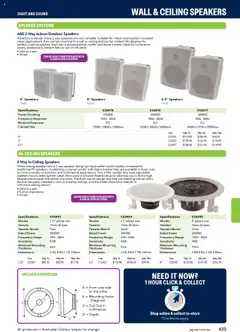Preview of Jaycar Engineering & Scientific Catalogue 2025/2026  - valid from 09.07.2025 | Page: 423 | Products: Cabinet, Domestic, Audio, Speaker