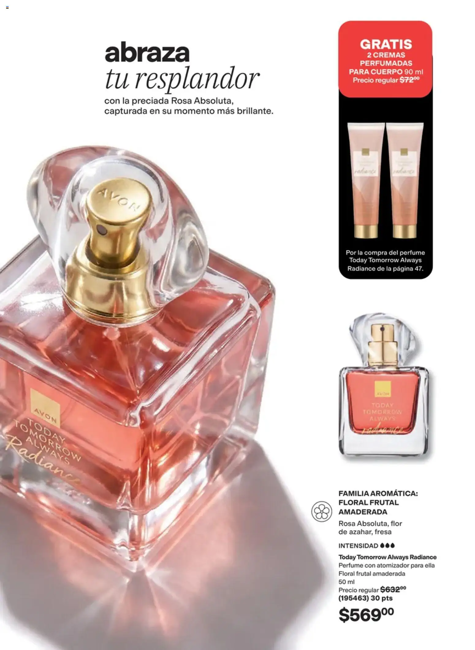 Nuevas ofertas de AVON válidas en toda la República Mexicana desde el 02/10/2026. ¡Encuentra las mejores ofertas en AVON campaña 15 2026! | Página: 47 | Productos: Fresa, Perfume