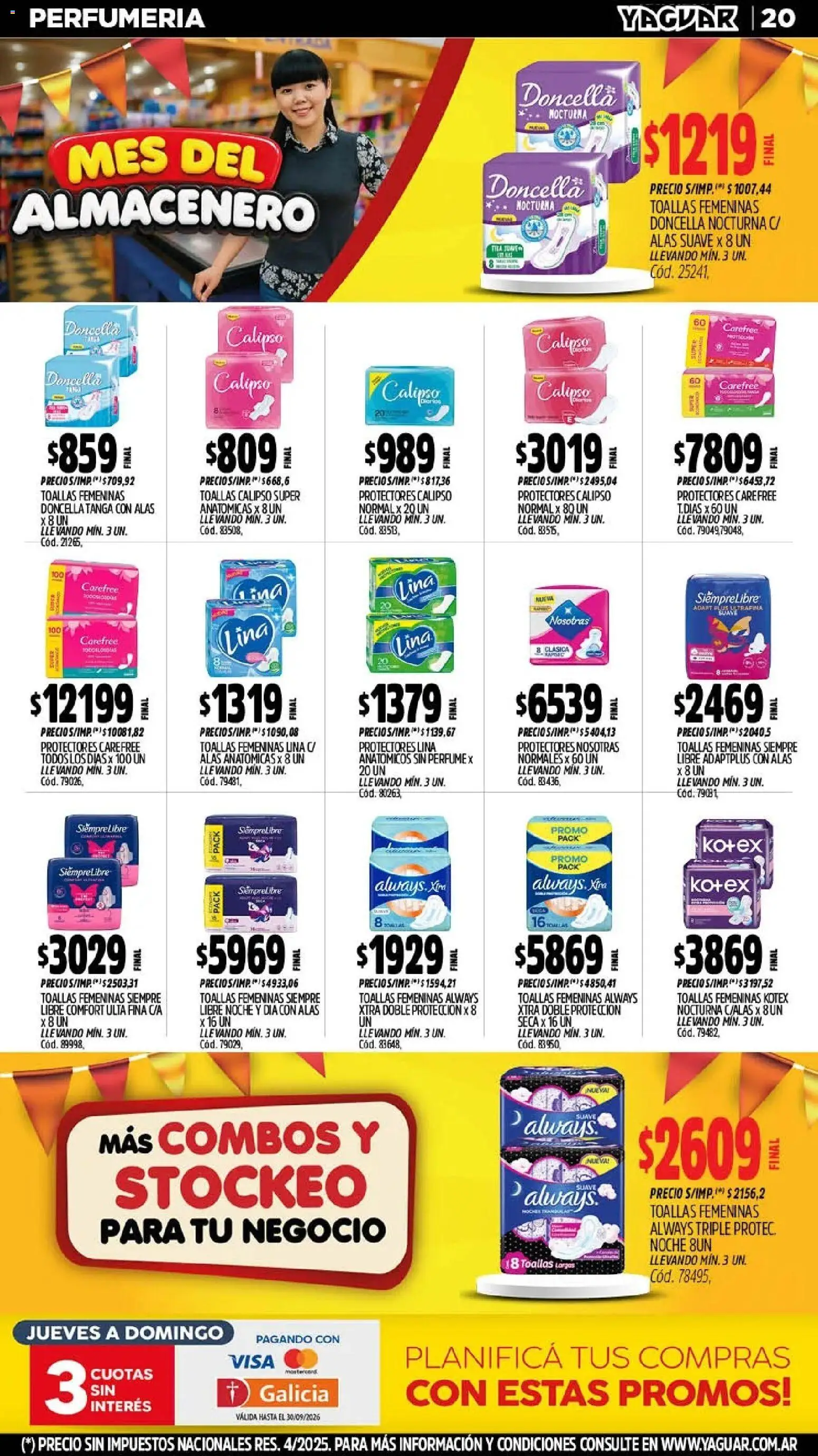 Yaguar - Oferta Semanal General Roca │ válido desde el 28/09/2026 | Página: 20 | Productos: Toallas, Perfume