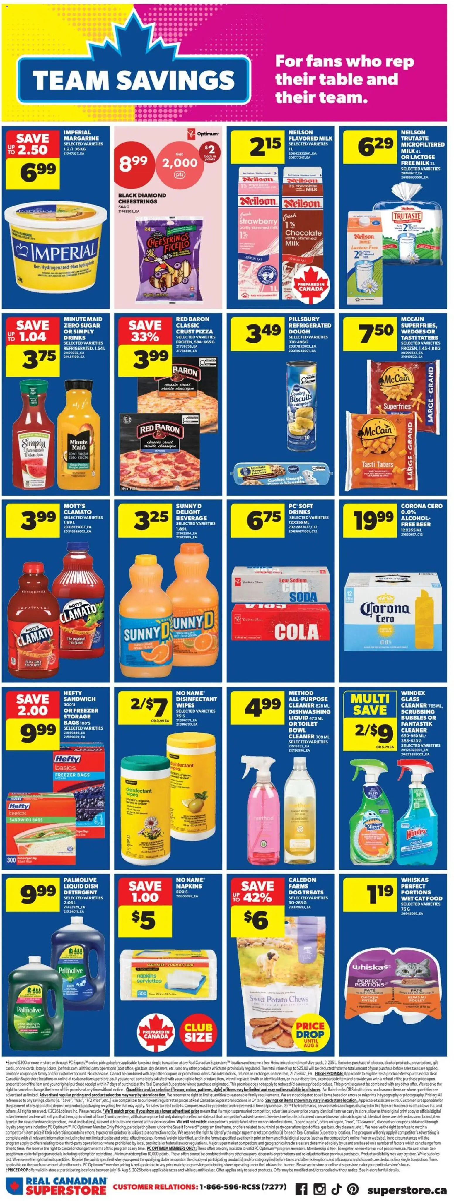 Real Canadian Superstore flyer valid from Jul 16, 2026 | Page: 19 | Products: Phone, Mango, Food, Table