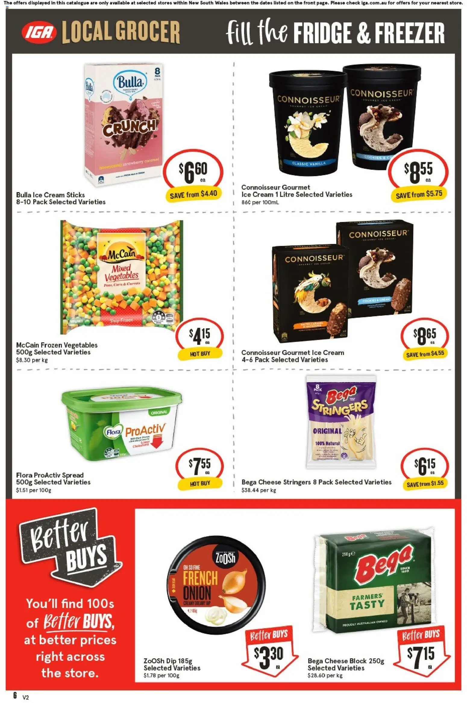 IGA catalogue - valid from 20.05.2026 | Page: 7 | Products: Cheese, Ice cream, Fridge, Freezer
