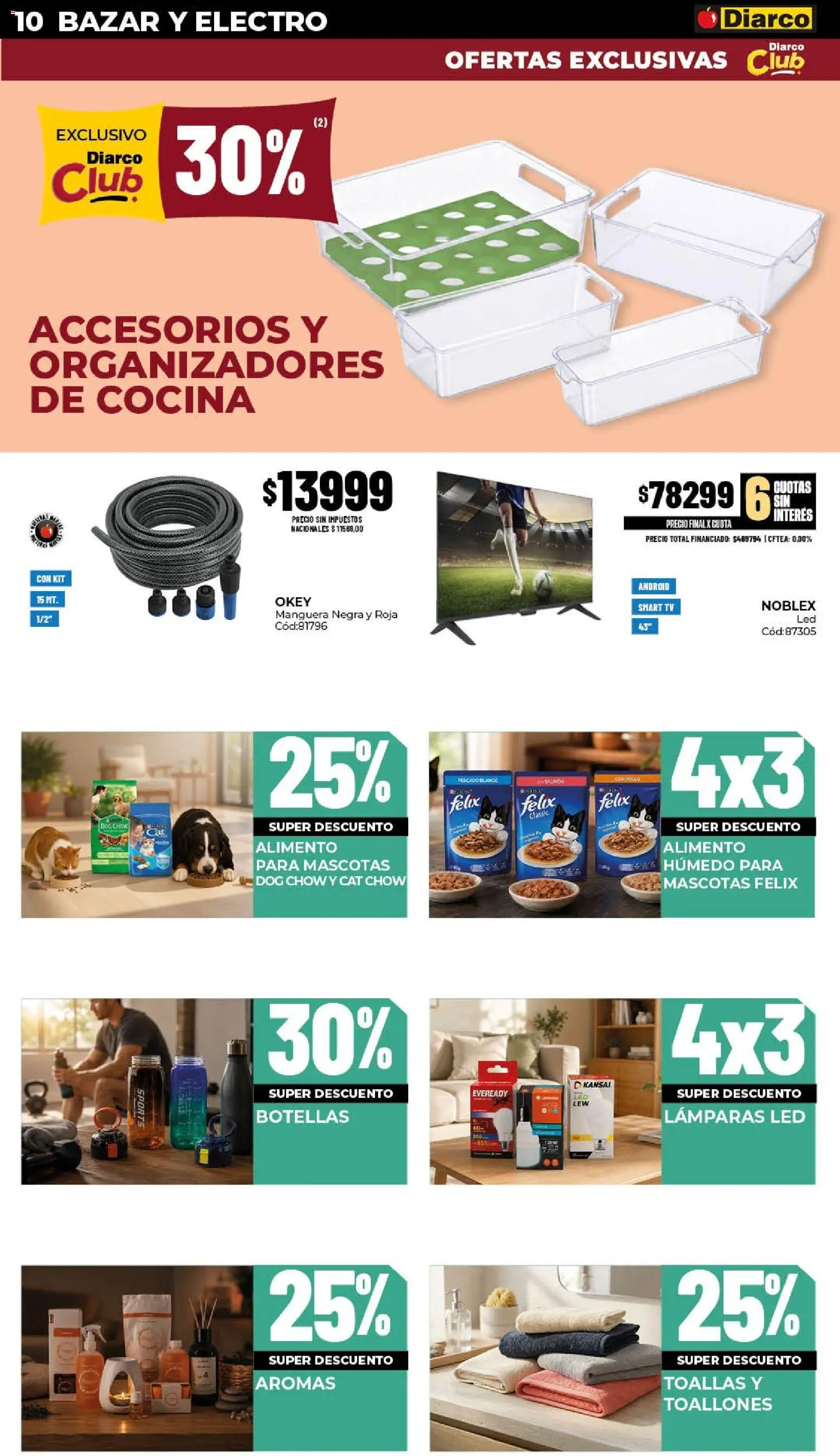 Diarco - Ofertas en Centro del País (Pueblo) │ válido desde el 14/09/2026 | Página: 10 | Productos: Cocina, Salmón, Pescado, Lámparas