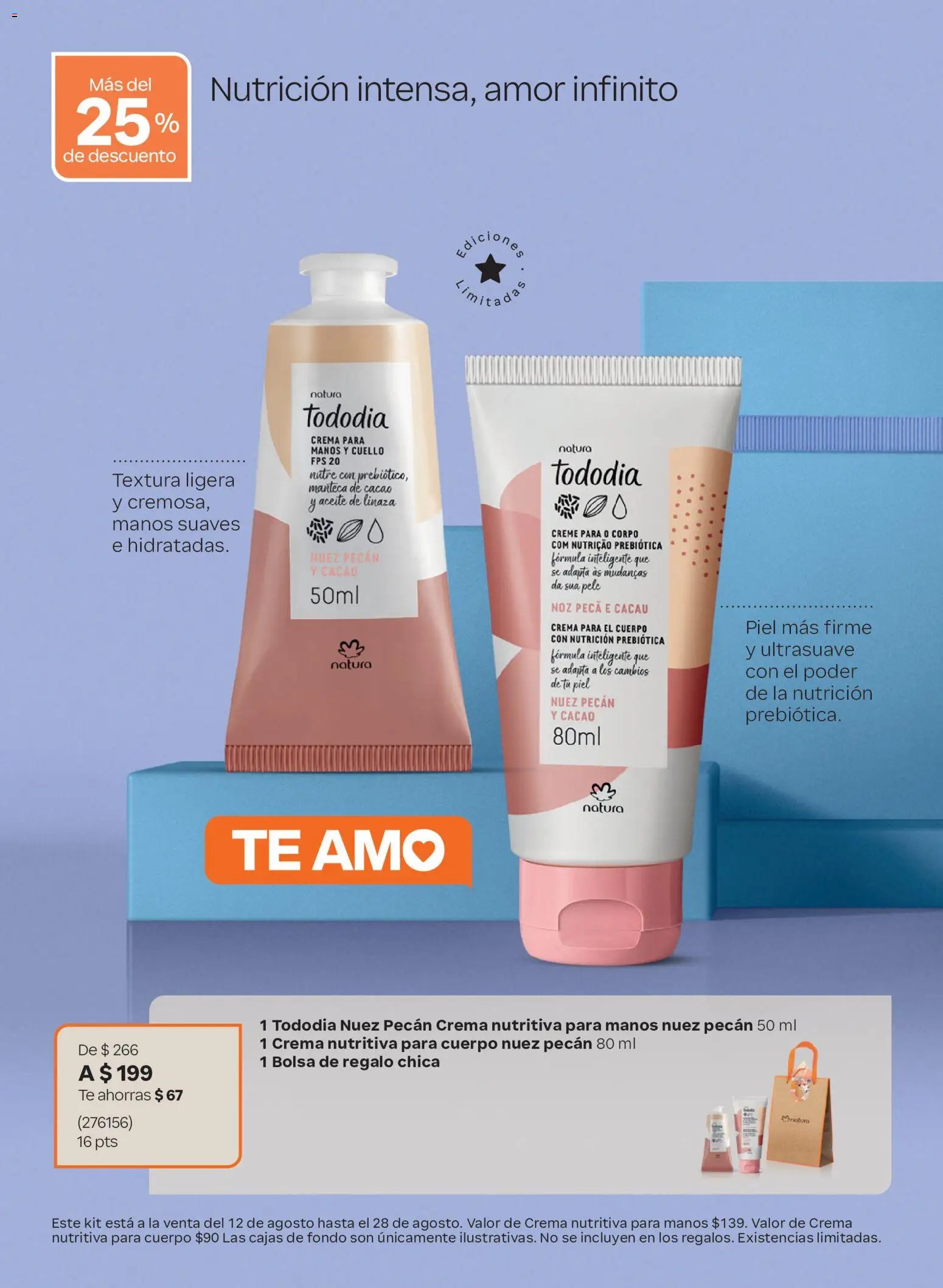 Nuevas ofertas de Natura válidas en toda la República Mexicana desde el 12/08/2026. ¡Encuentra las mejores ofertas en Natura Día de los Abuelos 2026! | Página: 15 | Productos: Crema para manos, Crema, Bolsa, Aceite