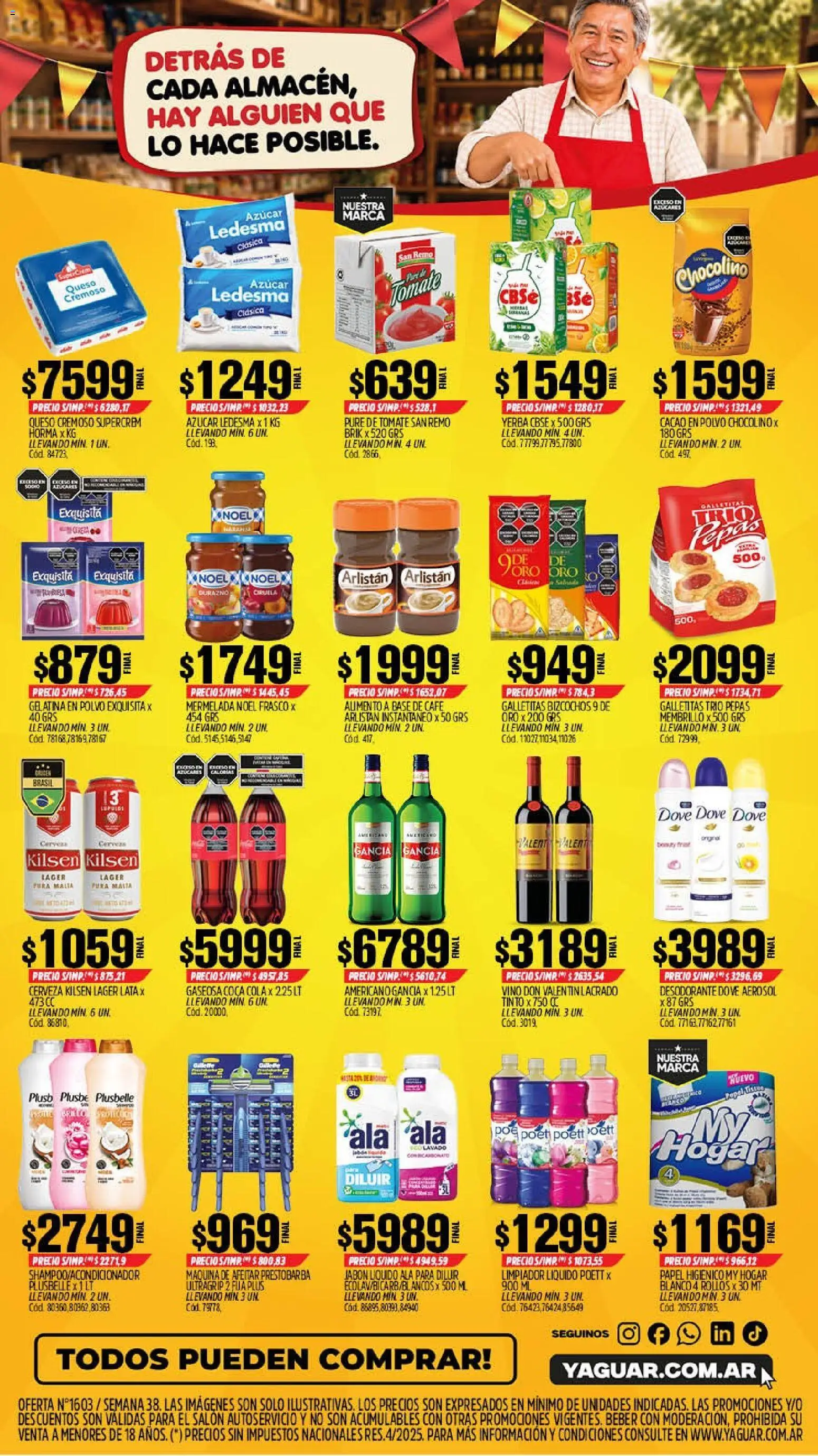 Yaguar - Oferta Semanal Neuquen │ válido desde el 14/09/2026 | Página: 2 | Productos: Azucar, Jabón, Cacao, Bizcochos