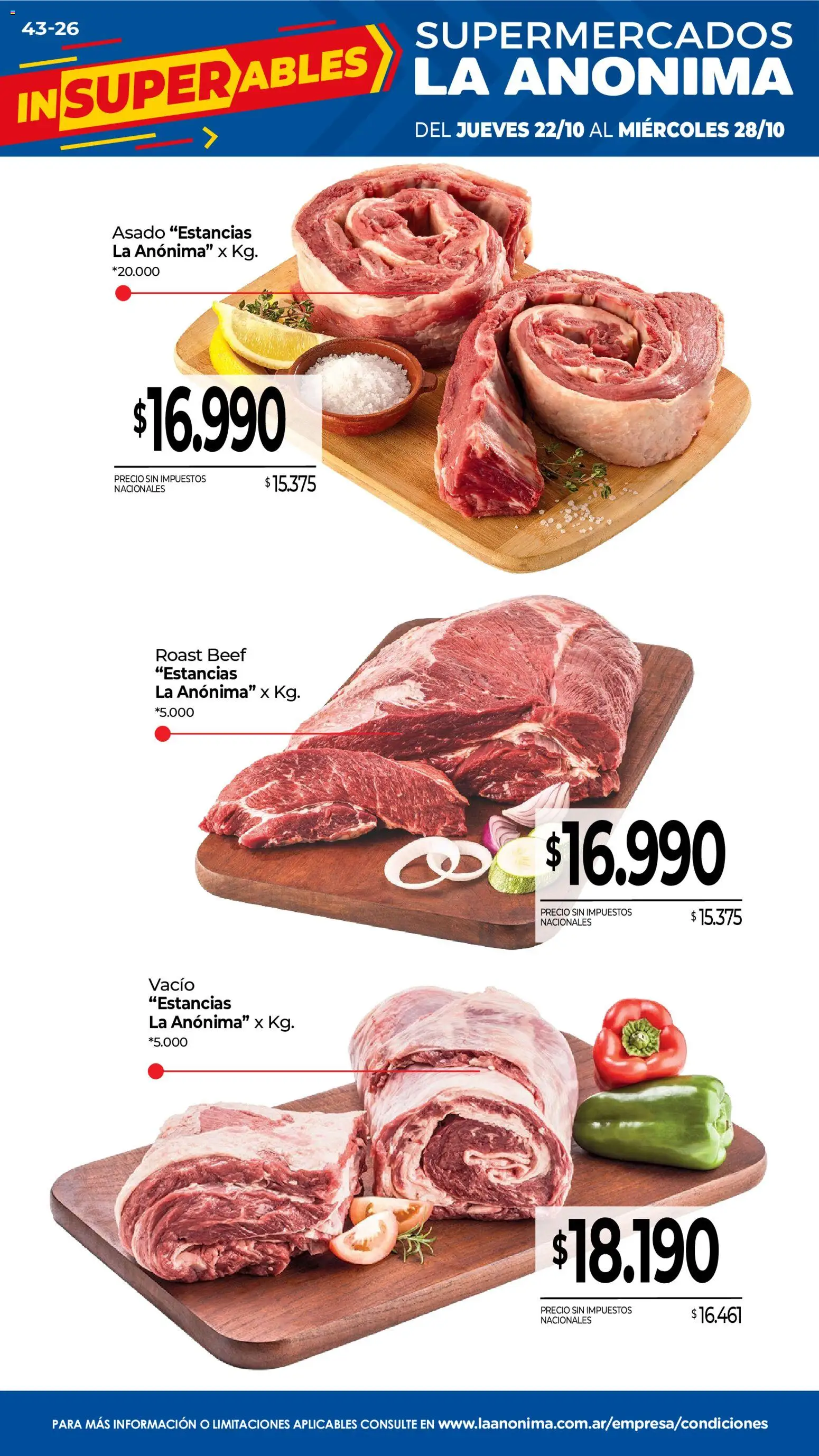 La Anonima - Frescos │ válido desde el 22/10/2026 | Página: 1