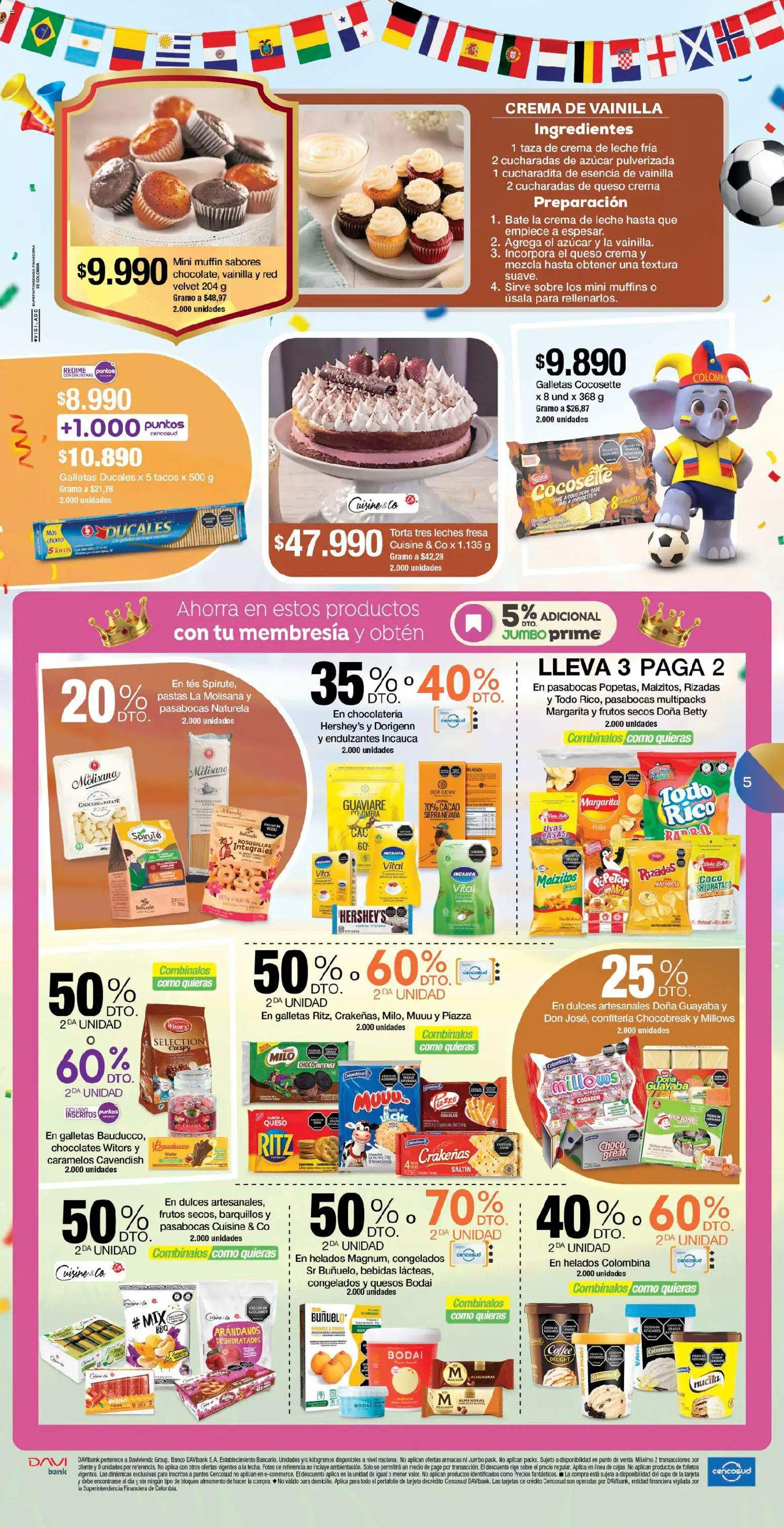 Jumbo revista - valida desde el 26/06/2026 | Página: 5 | Productos: Pollo, Azucar, Mayonesa, Leche