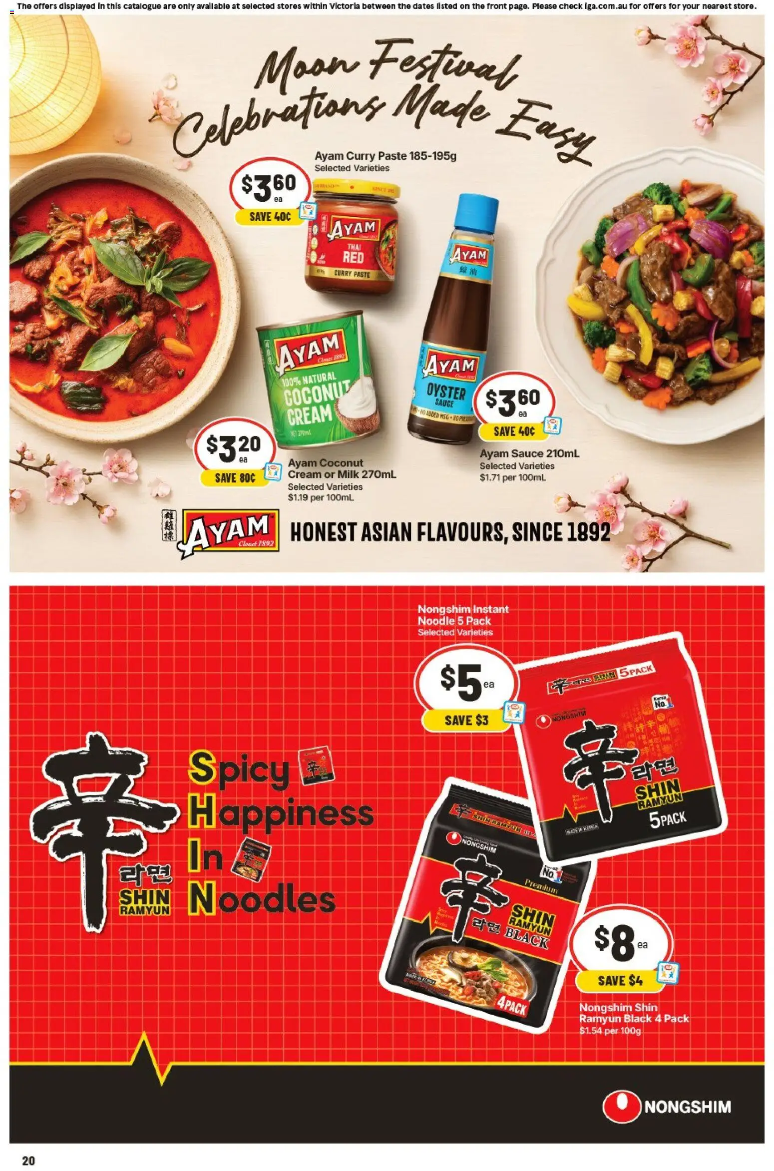 IGA catalogue - valid from 16/09/2026 | Page: 18 | Products: Curry, Milk, Noodles, Coconut
