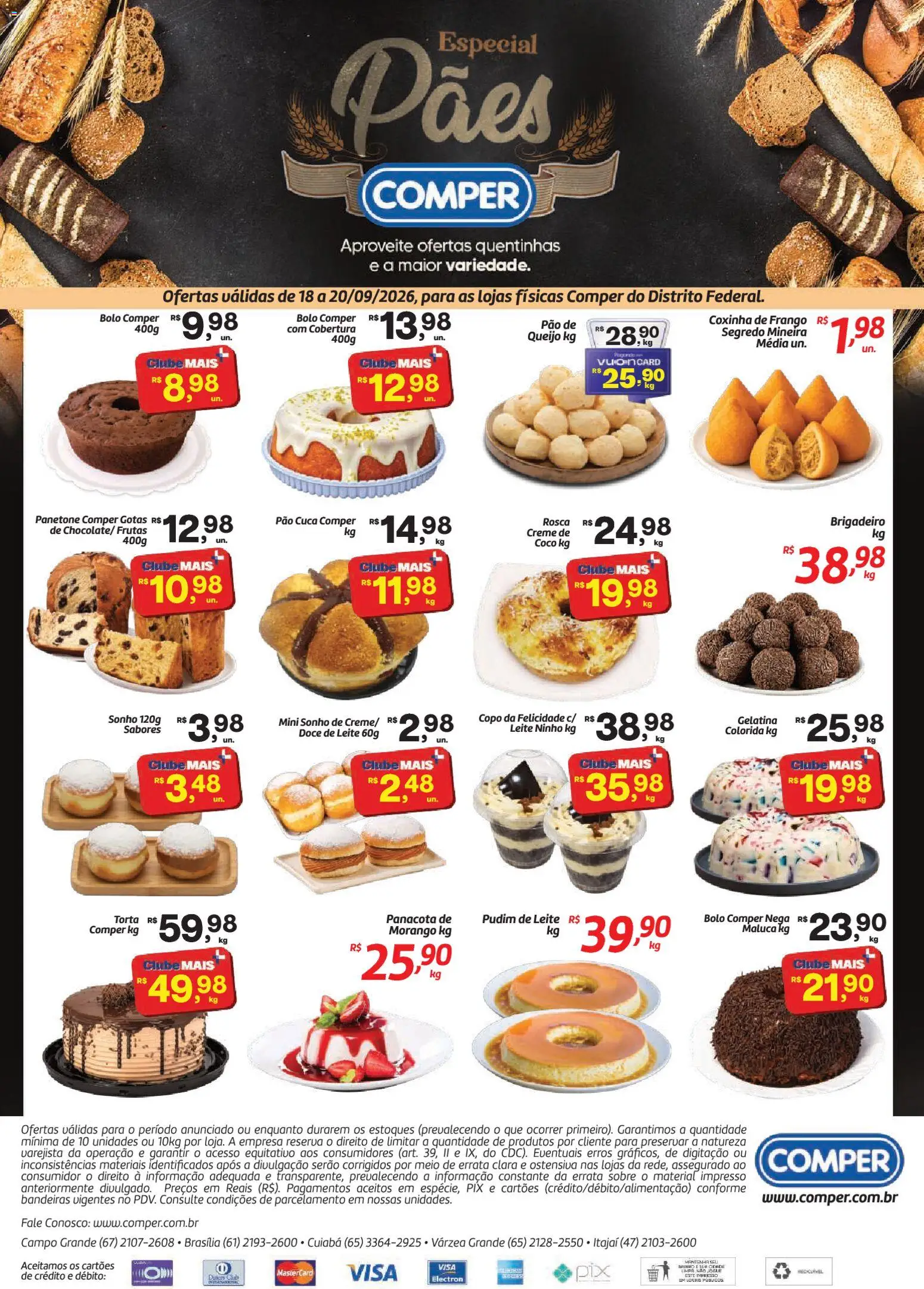 Comper Folheto - válido de 18/09/2026 | Página: 1 | Produtos: Coco, Queijo, Pão, Gelatina