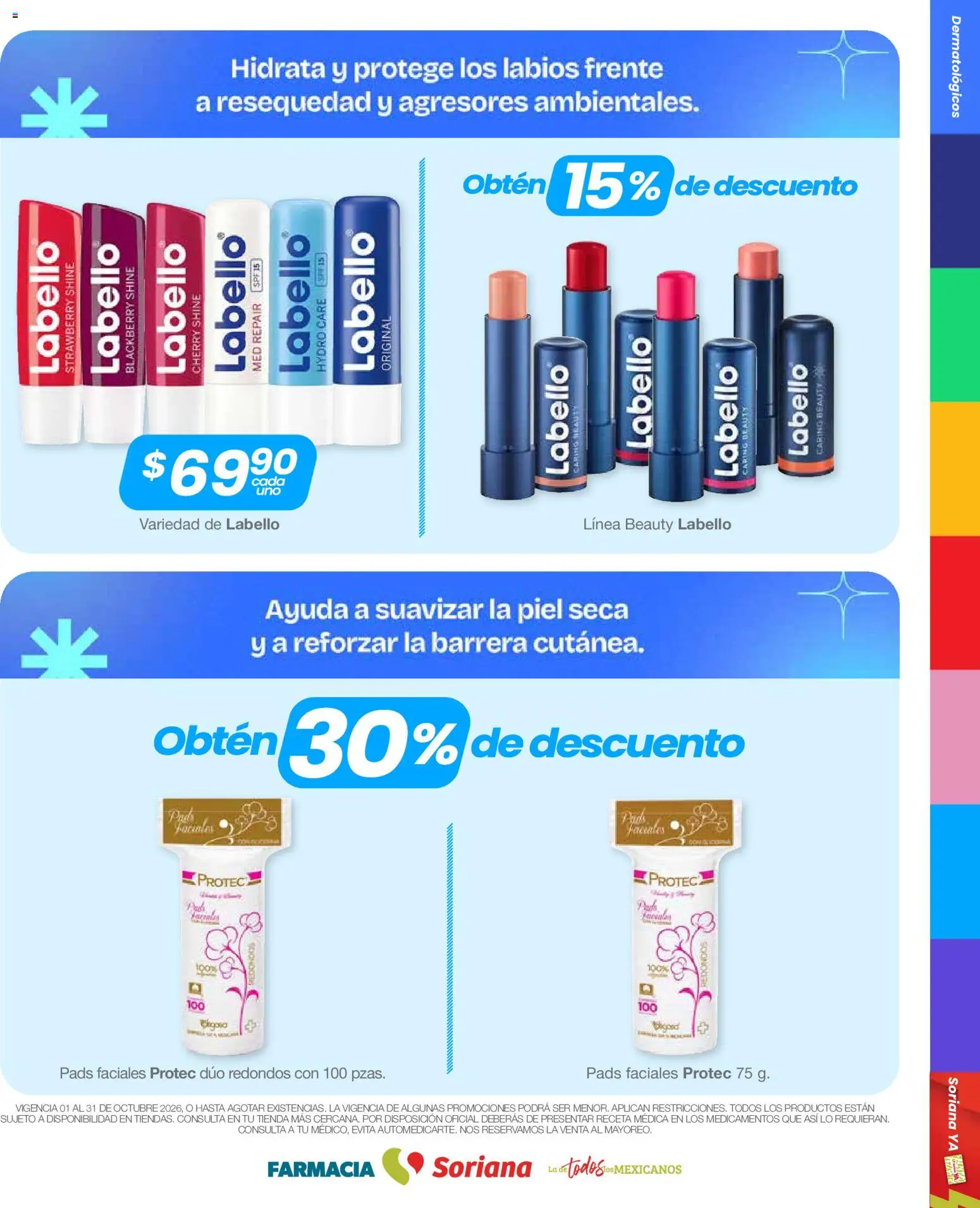 Nuevas ofertas de Soriana válidas en toda la República Mexicana desde el 01/10/2026. ¡Encuentra las mejores ofertas en Soriana Súper - Folleto Farmacia! | Página: 9