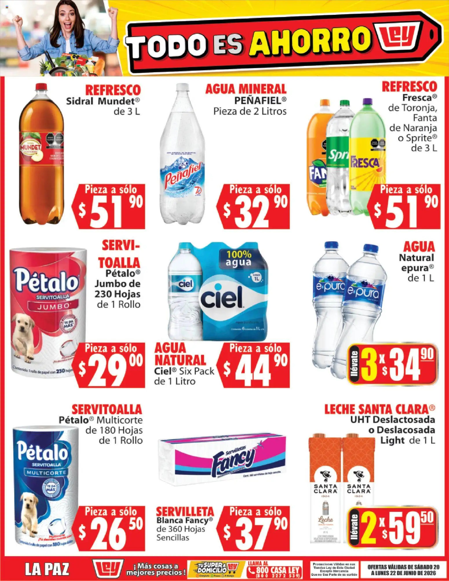 Nuevas ofertas de Casa Ley válidas en toda la República Mexicana desde el 20.06.2026. ¡Encuentra las mejores ofertas en Casa Ley folleto Todo es ahorro! | Página: 6