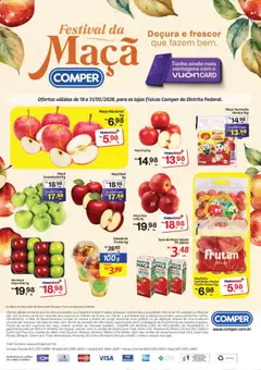 Comper ofertas Festival da Maçã - Pré-Visualização do folheto da loja Comper, válido de 18.05.2026