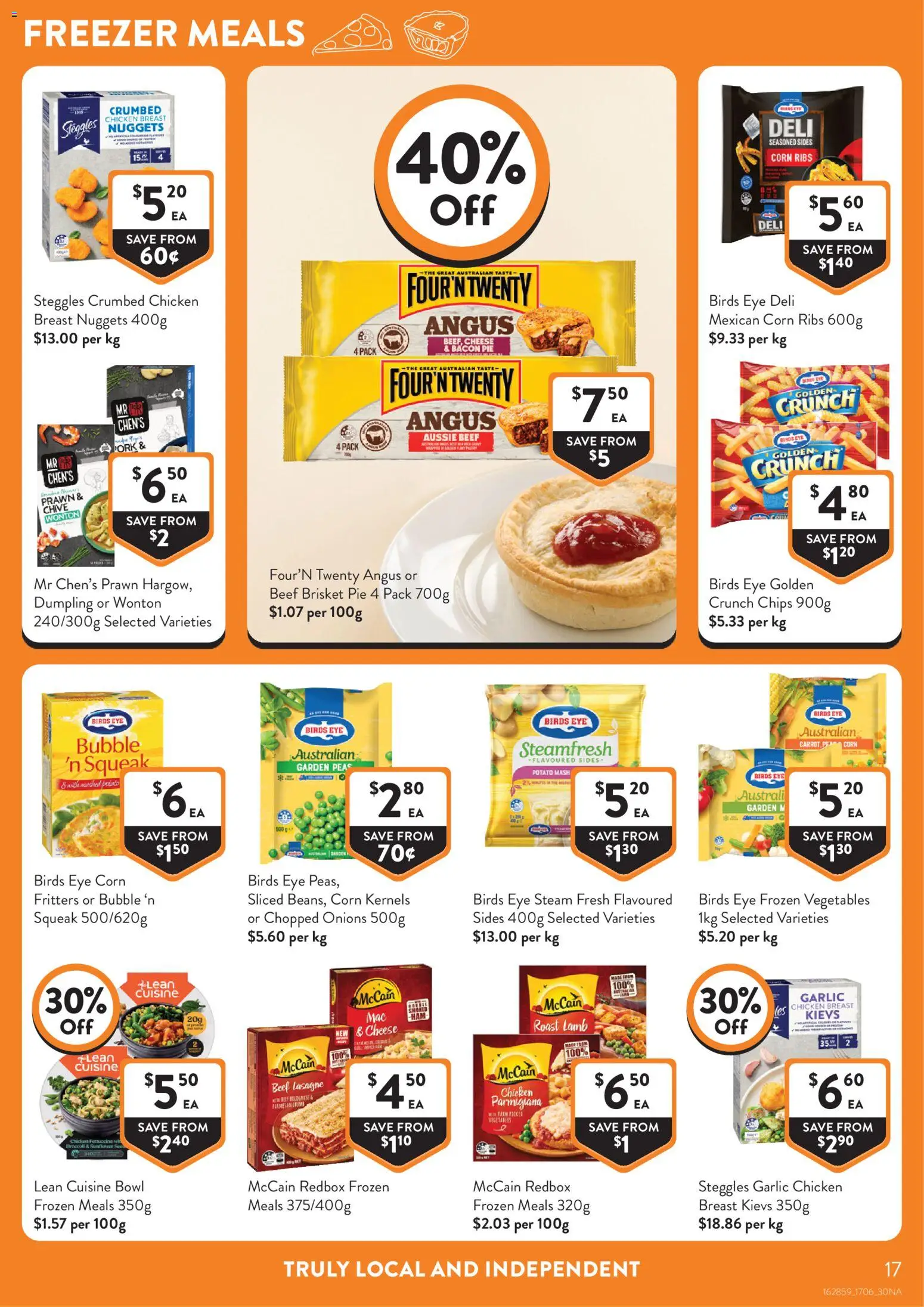 Foodworks catalogue - valid from 17.06.2026 | Page: 17 | Products: Cheese, Chicken, Lamb, Freezer