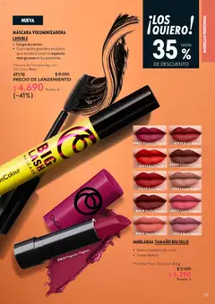 Oriflame catálogo válido desde el 31.07.2026 | Página: 59 | Productos: Maquillaje, Mate, Máscara, Chocolate