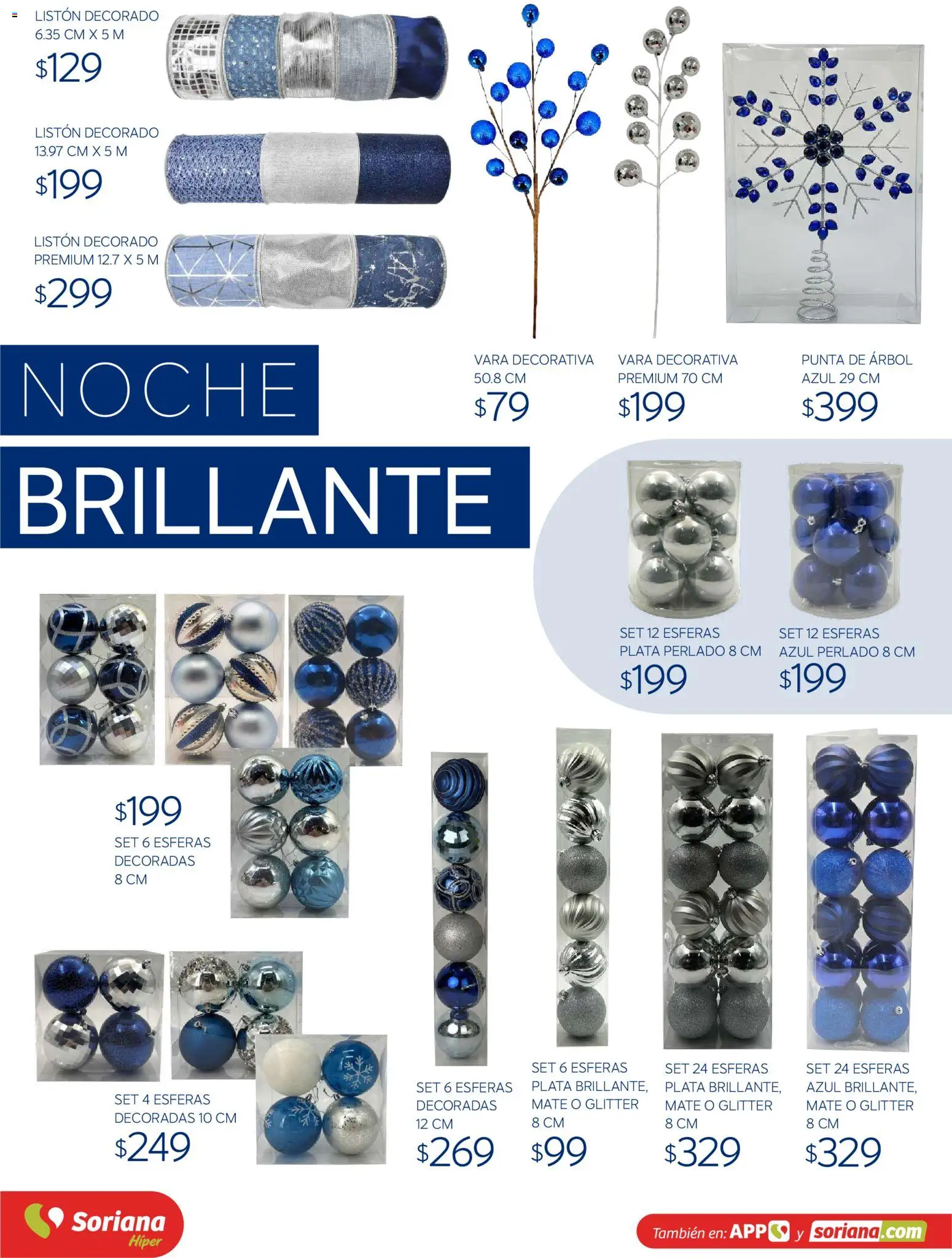 Nuevas ofertas de Soriana válidas en toda la República Mexicana desde el 30/09/2026. ¡Encuentra las mejores ofertas en Soriana Híper - Decoracion Navideña! | Página: 35 | Productos: Glitter, Mate