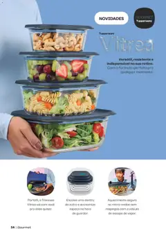 Tupperware catálogo Vitrine 05 - Pré-Visualização do folheto da loja Tupperware, válido de 01.05.2026 | Página: 54 | Produtos: Travessa, Microondas