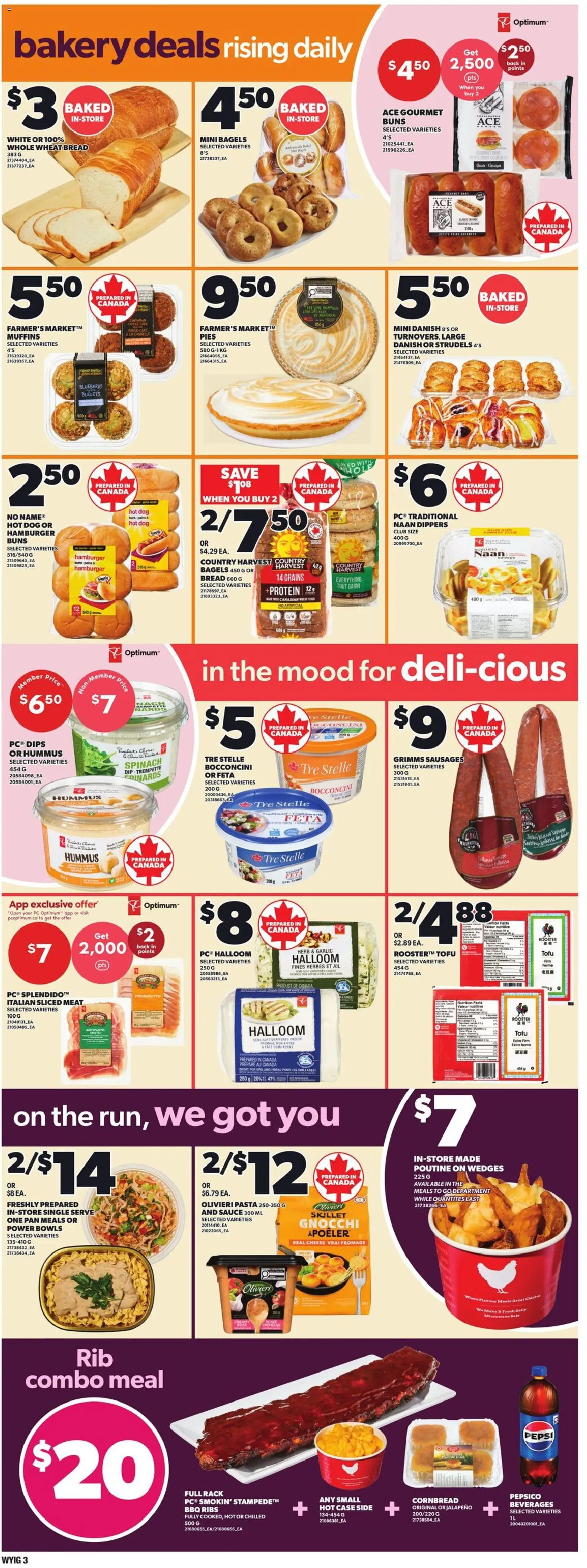 Loblaws flyer valid from Jul 9, 2026 | Page: 4 | Products: Case, Bakery, Cheese, Bread