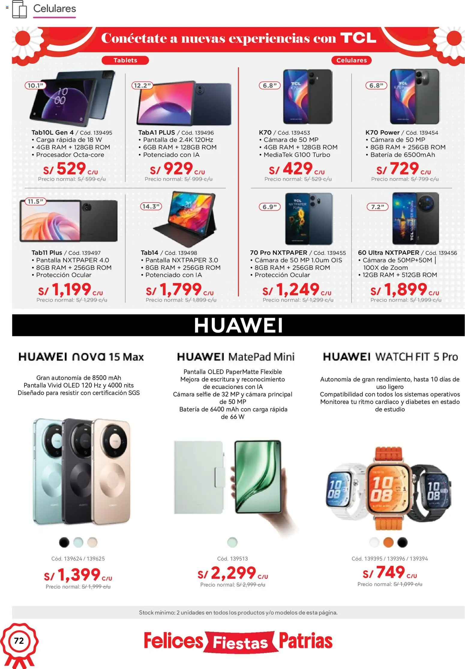 Catálogo Hiraoka válido desde 11/07/2026 | Página: 72 | Productos: Batería, Cámara