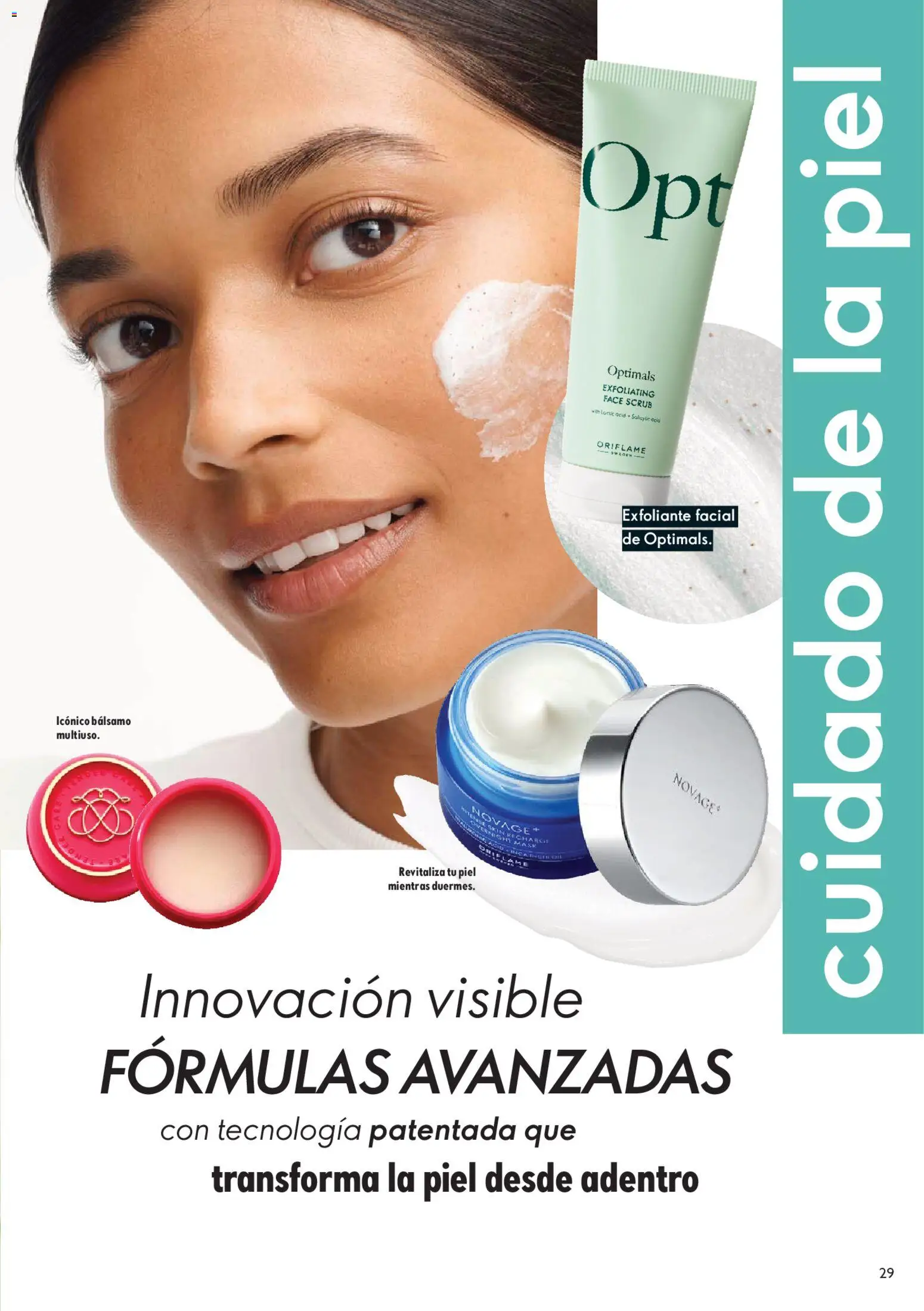 Oriflame revista - valida desde el 09.05.2026 | Página: 31 | Productos: Exfoliante facial, Bálsamo