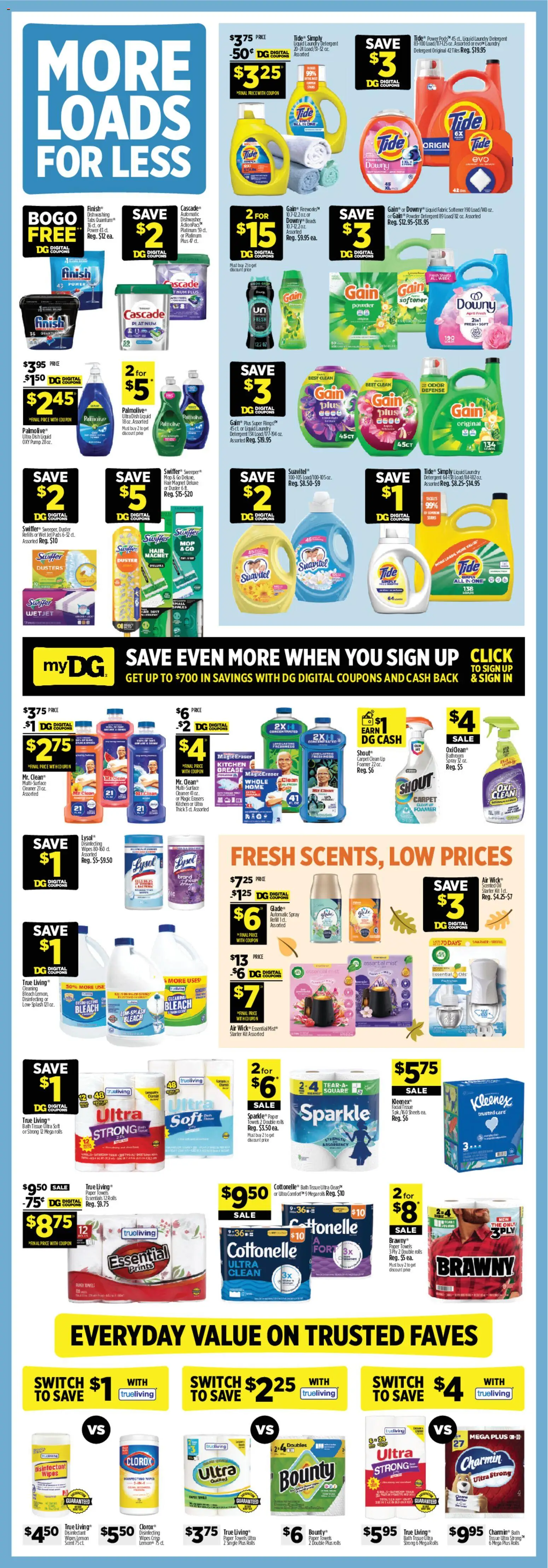 Dollar General Weekly Ad - valid from 09/06/2026 | Page: 11 | Products: Pump, Carpet, Fabric softener, Detergent