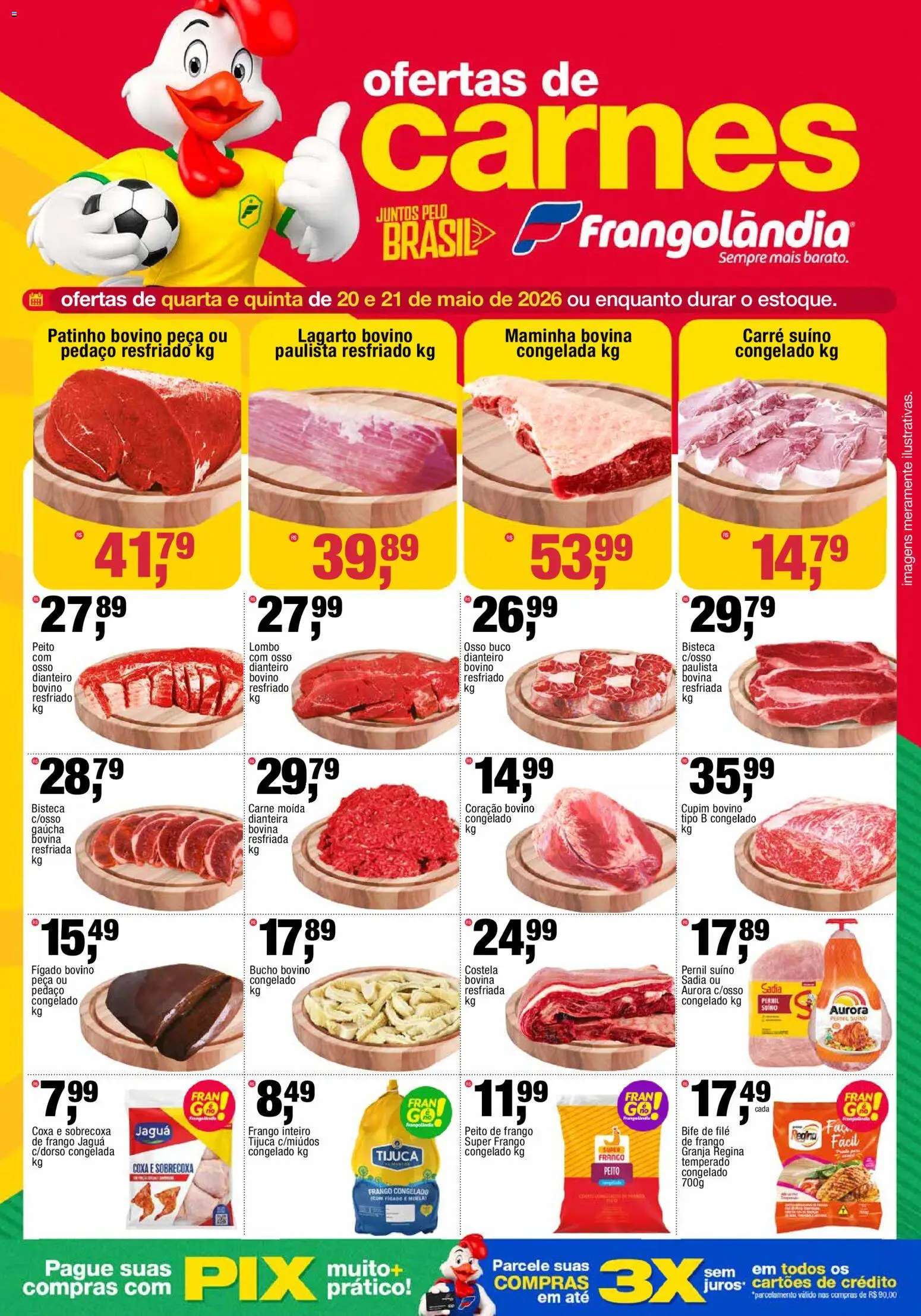 Frangolândia Folheto - válido de 20.05.2026 | Página: 1 | Produtos: Maminha, Lombo, Carne moída, Peito de frango