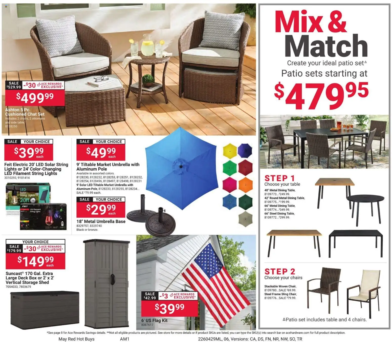 Giant Eagle Ace Ad - valid from 29.04.2026 | Page: 6 | Products: Table, Box, Umbrella, Filament