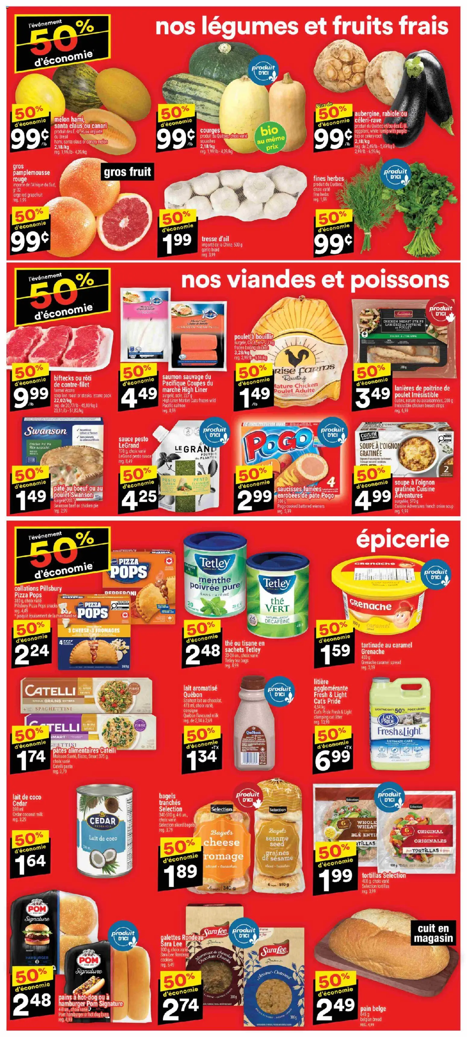 Super C flyer valid from Oct 1, 2026 | Page: 3 | Products: Pasta, Fruit, Sachets, Chicken