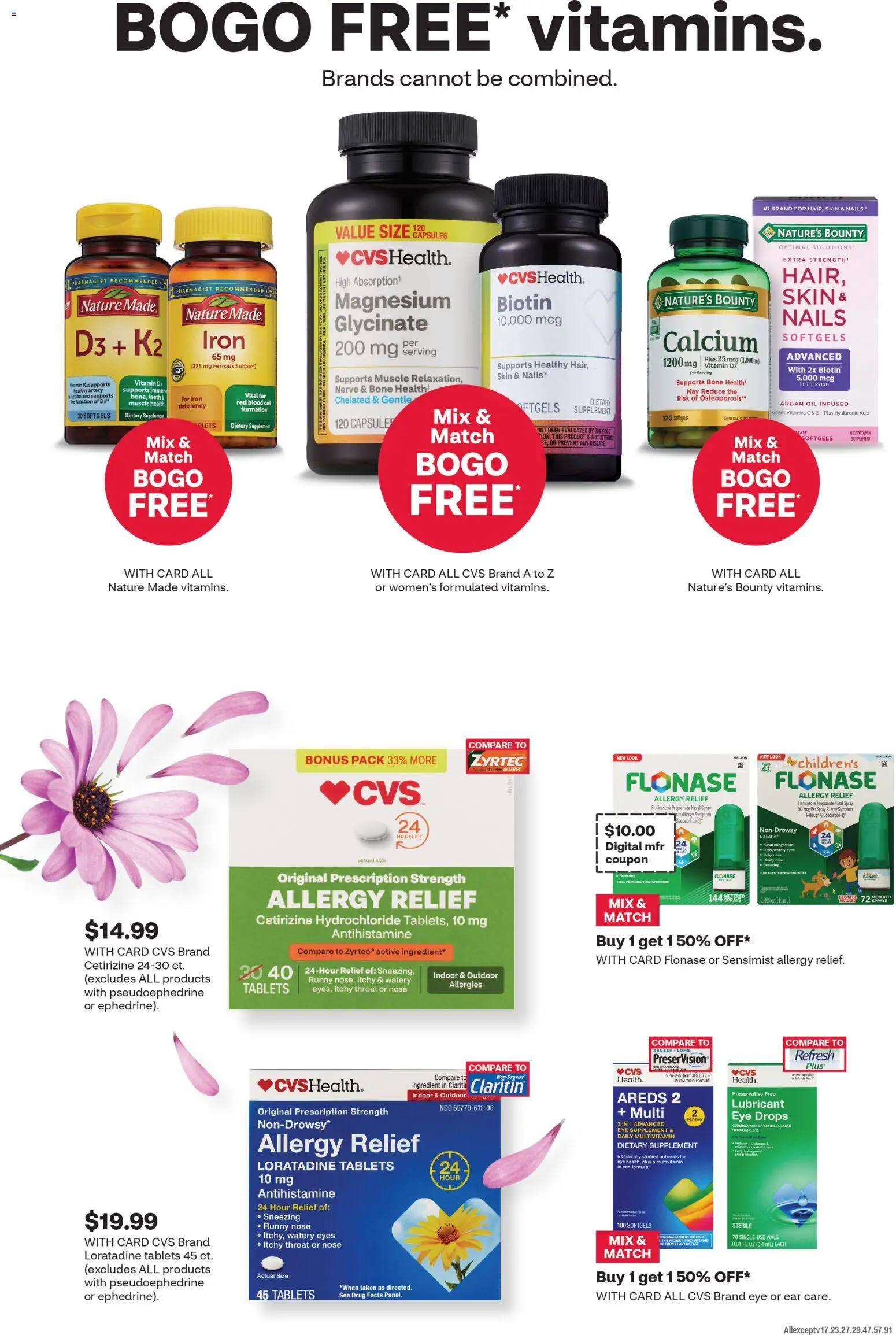 CVS Pharmacy Weekly Ad - NM - valid from 19.04.2026 | Page: 4 | Products: Multivitamin, Biotin, Oil, Iron