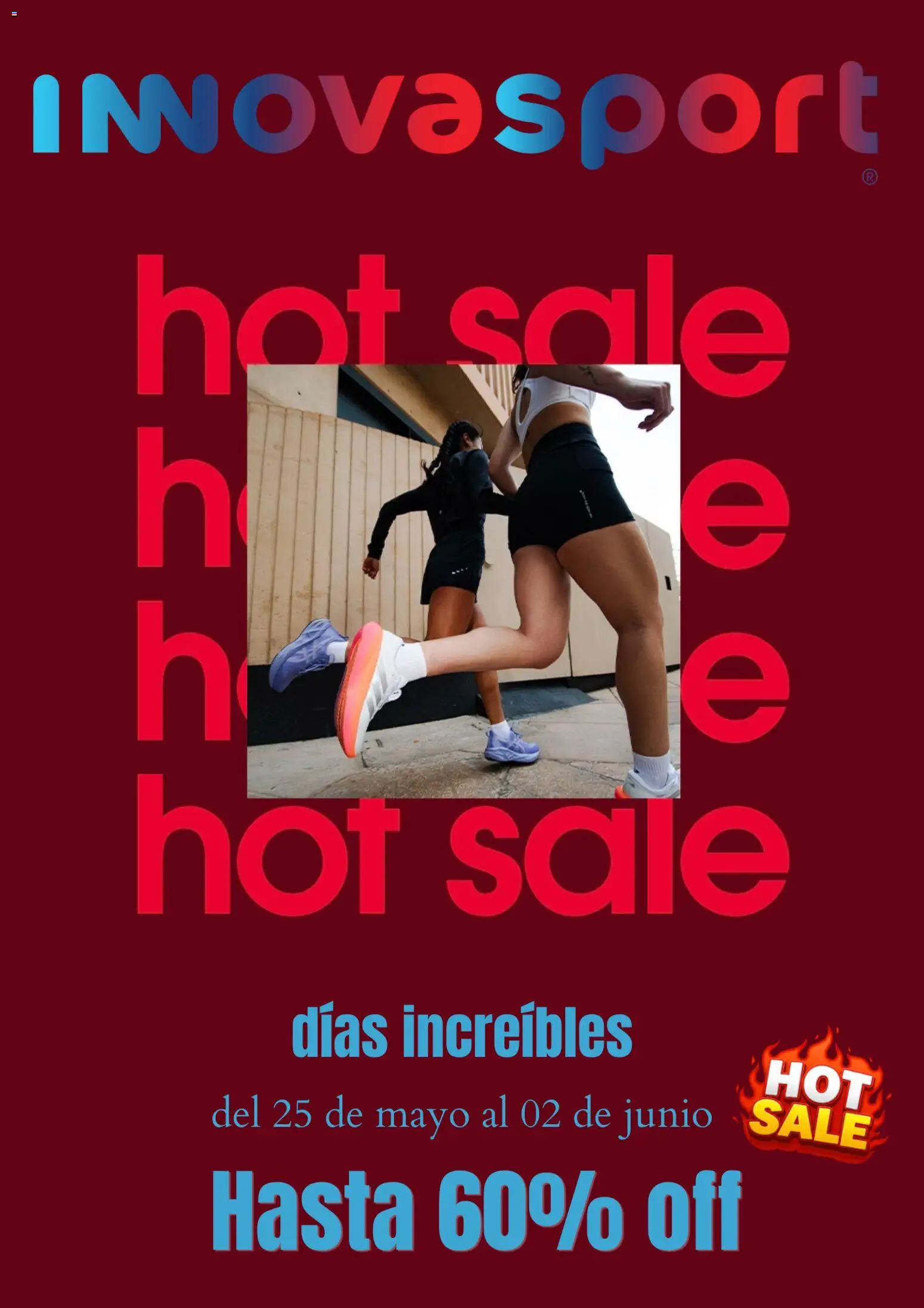Nuevas ofertas de Innovasport válidas en toda la República Mexicana desde el 25.05.2026. ¡Encuentra las mejores ofertas en Innovasport Hot sale! | Página: 1