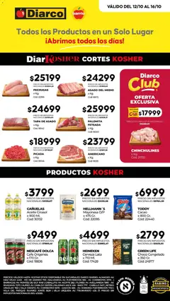 Vista previa Diarco - Ofertas Kosher válido desde el 12/10/2026