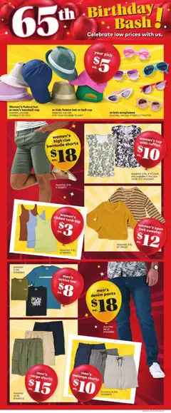 Preview of men's denim pants, Assorted 30-42 from shop Giant Tiger valid from 29.04.2026 | Page: 10 | Products: T-shirt, Tank top, Sweater, Shorts