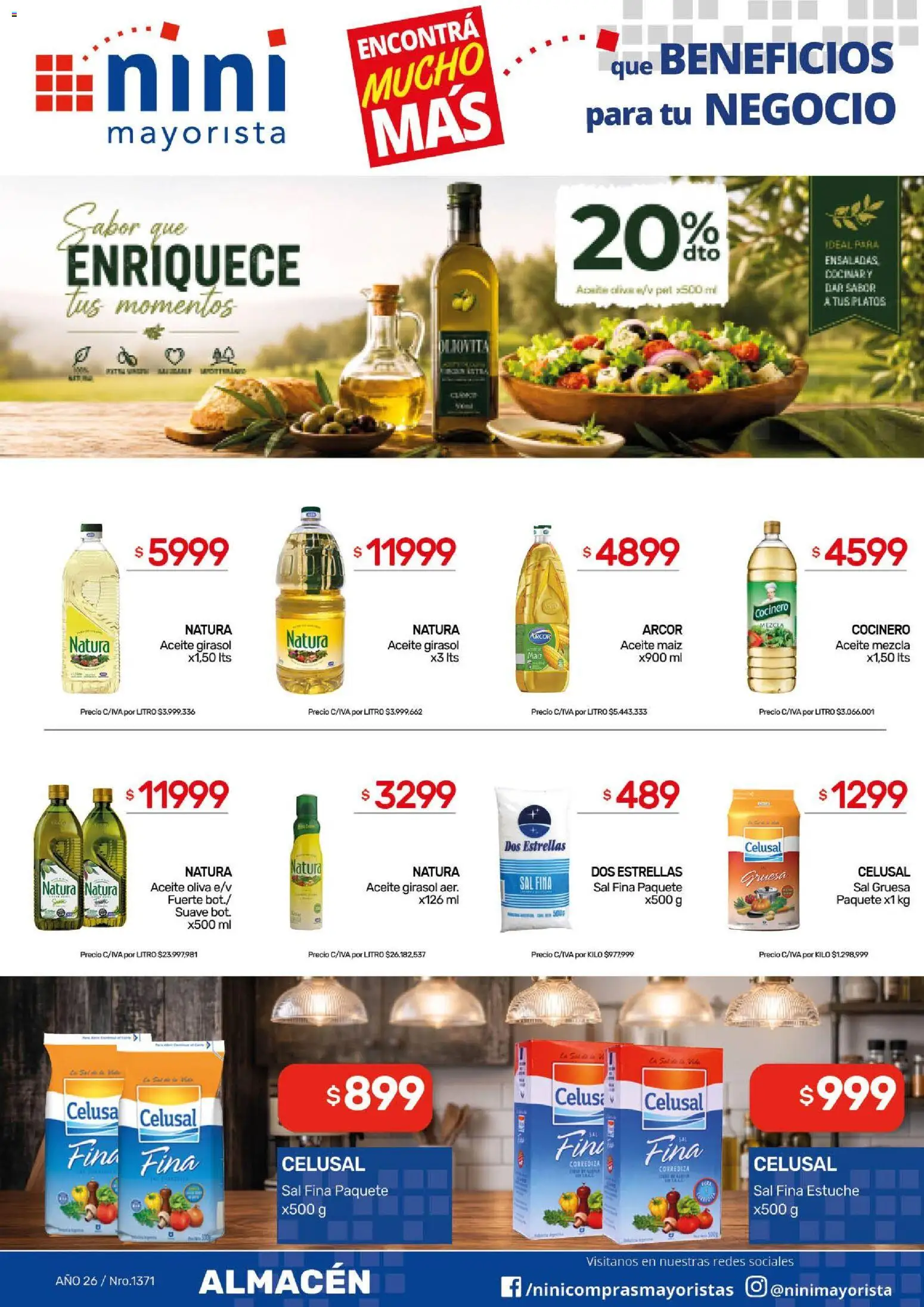NINI Mayorista ofertas │ válido desde el 03/08/2026 | Página: 22 | Productos: Aceite, Maiz, Oliva, Estuche