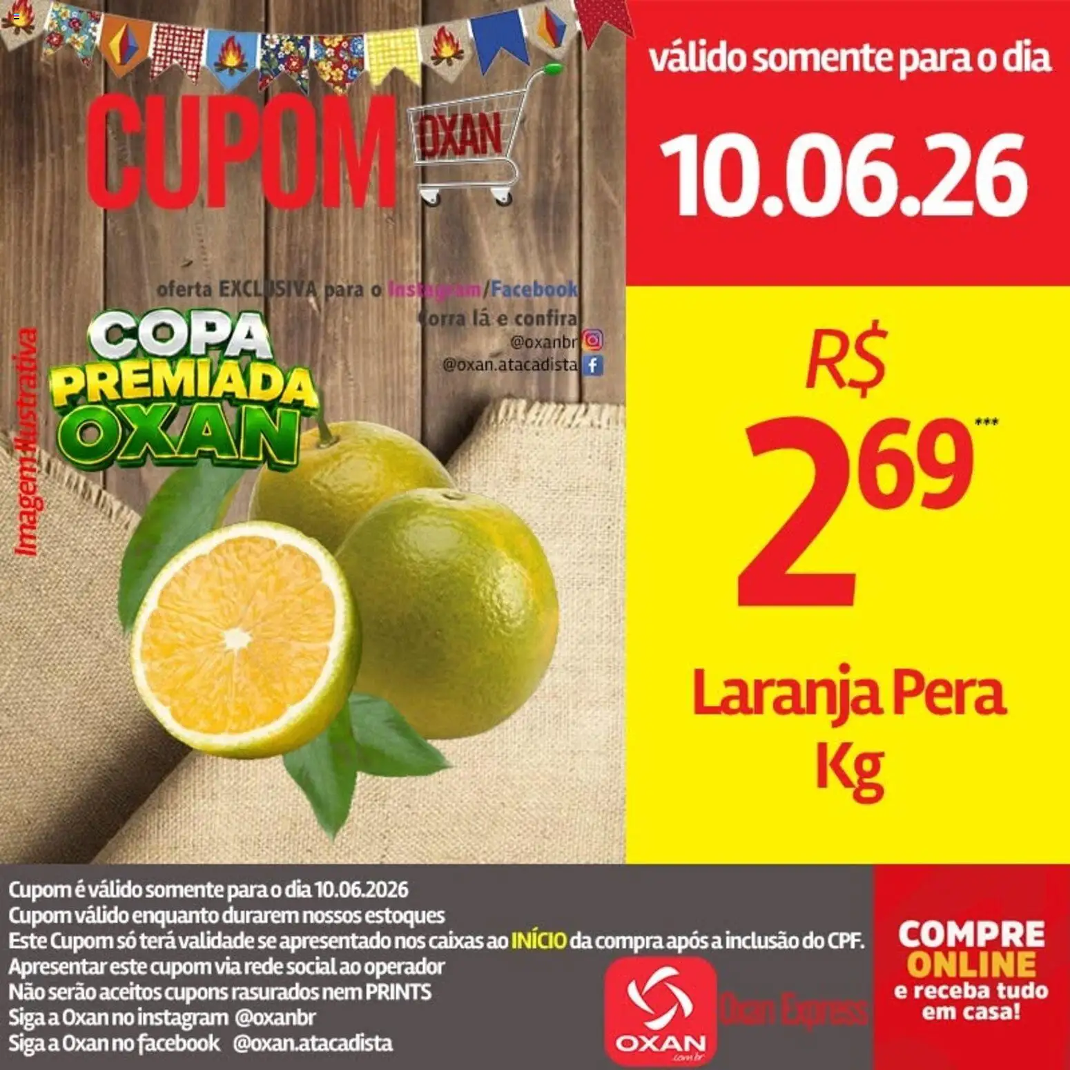 Oxan Atacadista Folheto - válido de 10.06.2026 | Página: 21 | Produtos: Pera, Copa