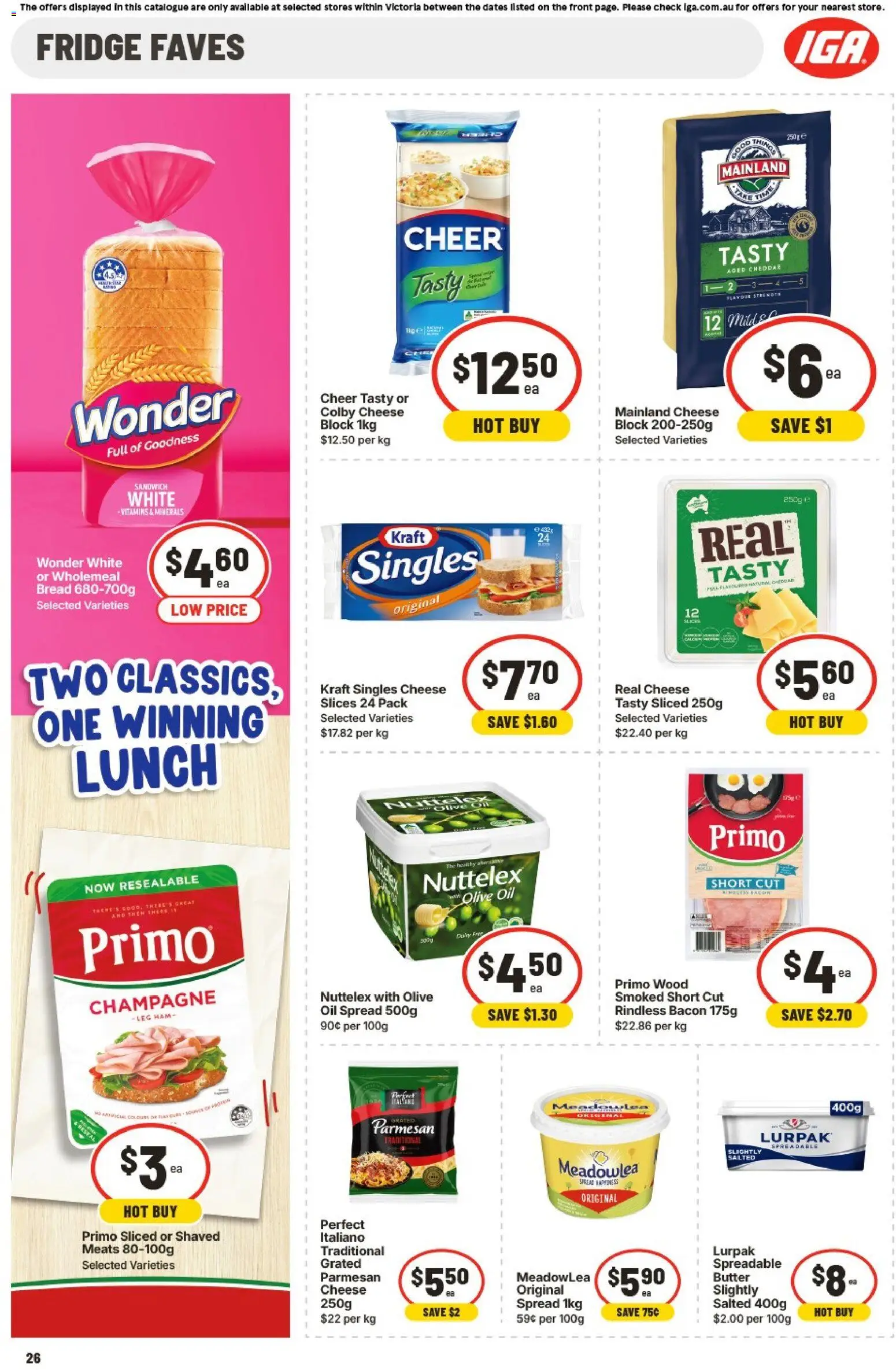 IGA catalogue - valid from 15.04.2026 | Page: 27 | Products: Oil, Bread, Ham, Wood