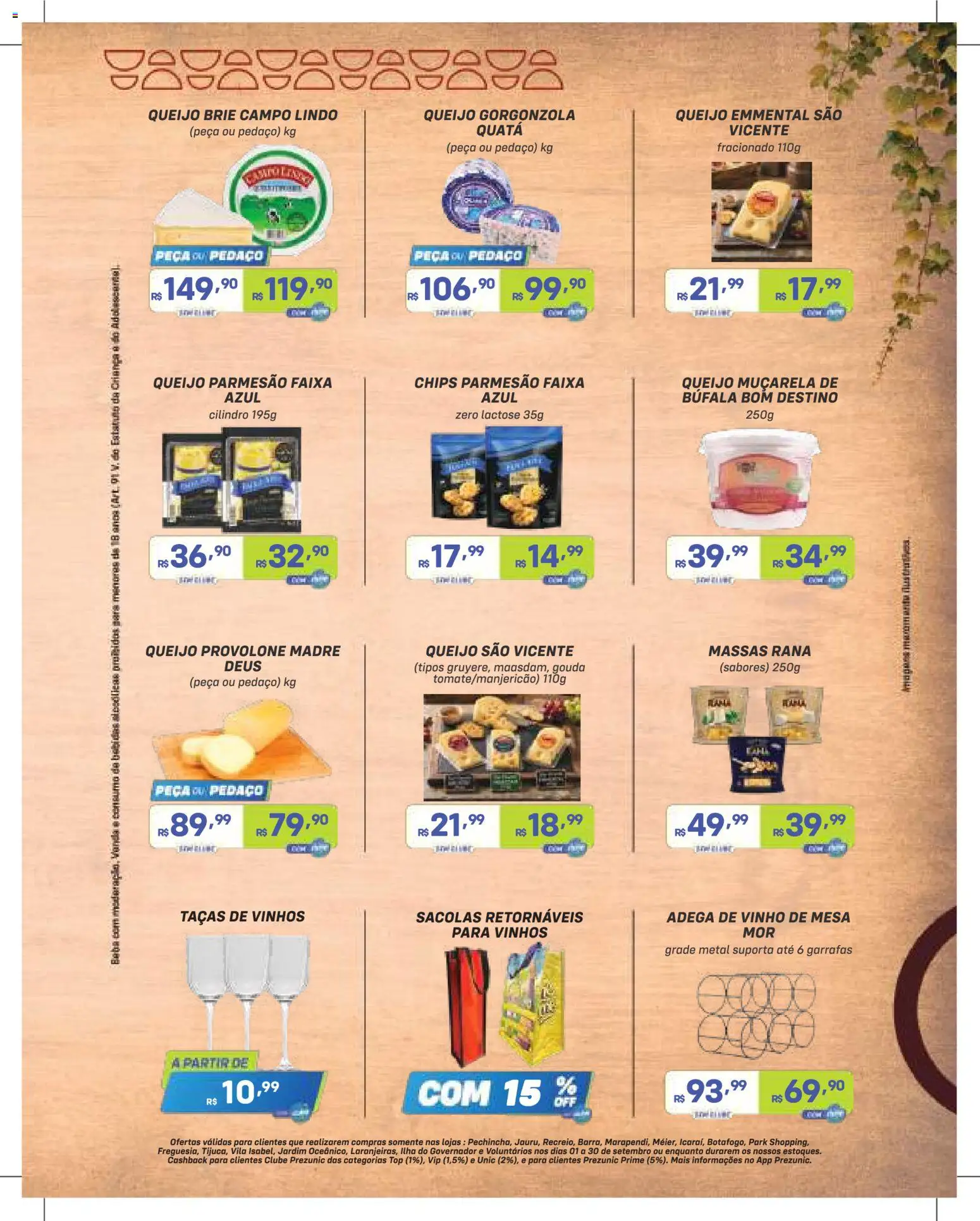 Prezunic Folheto - válido de 01/09/2026 | Página: 7 | Produtos: Grade, Mesa, Queijo, Provolone