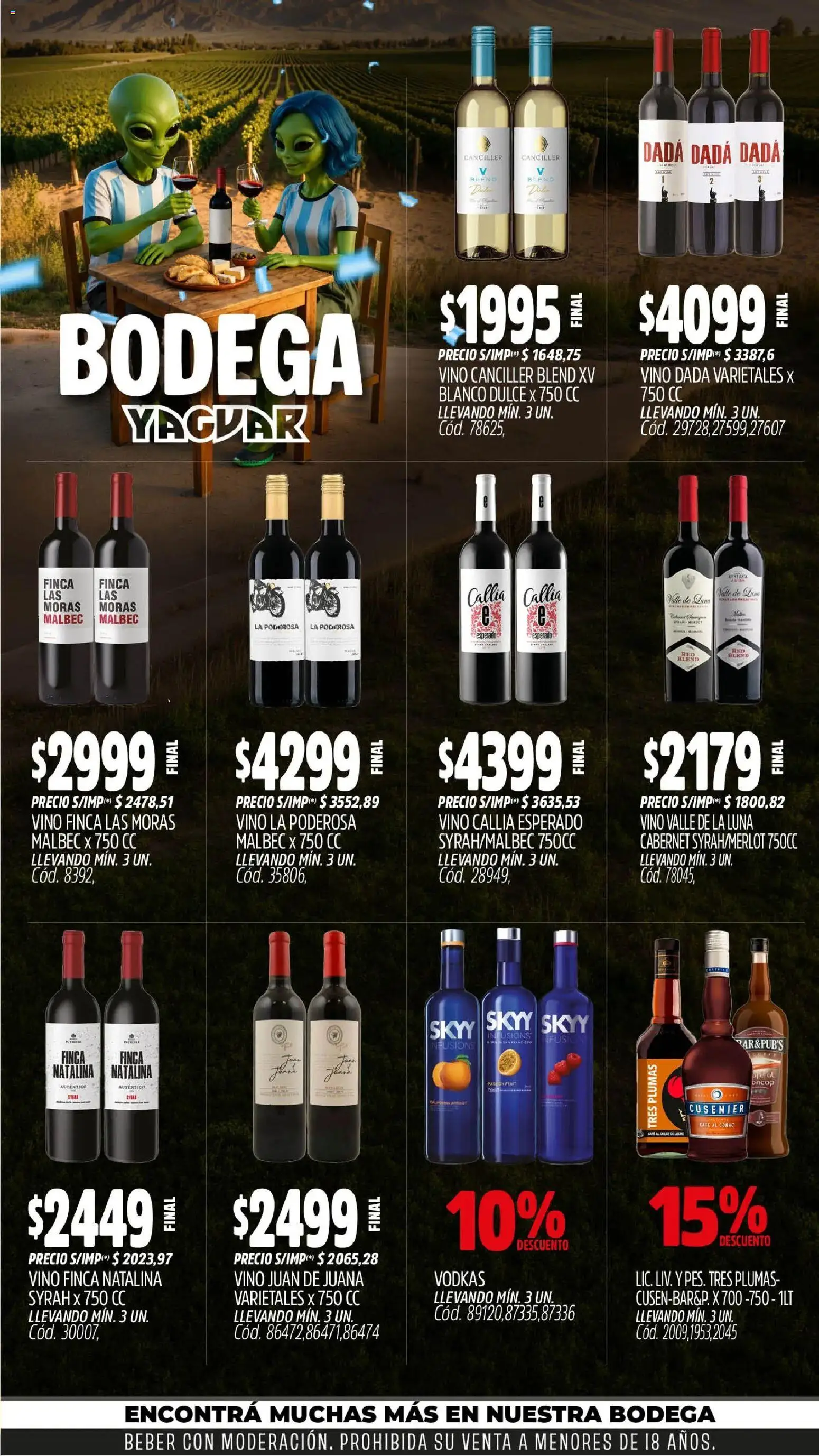 Yaguar - Oferta Semanal Neuquen │ válido desde el 29/06/2026 | Página: 5 | Productos: Dulce de leche, Leche, Café, Vino