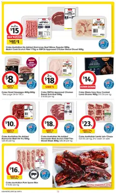 Preview of Coles Australian Pork Spare Ribs, Pork Spare Ribs - valid from 29/07/2026 | Page: 13