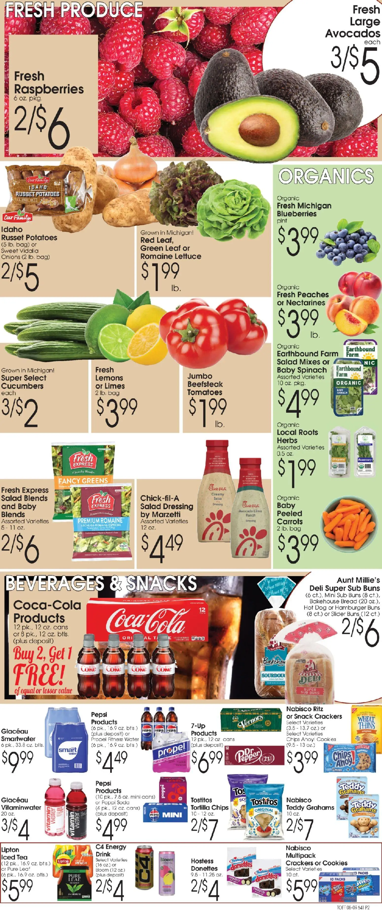 Family Fare Ad - valid from 08/09/2026 | Page: 2 | Products: Vitamin, Crackers, Water, Pepper