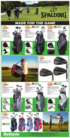Preview of Dunham's Sports weekly ads valid from 13.06.2026 | Page: 9 | Products: Game, Bag, Iron