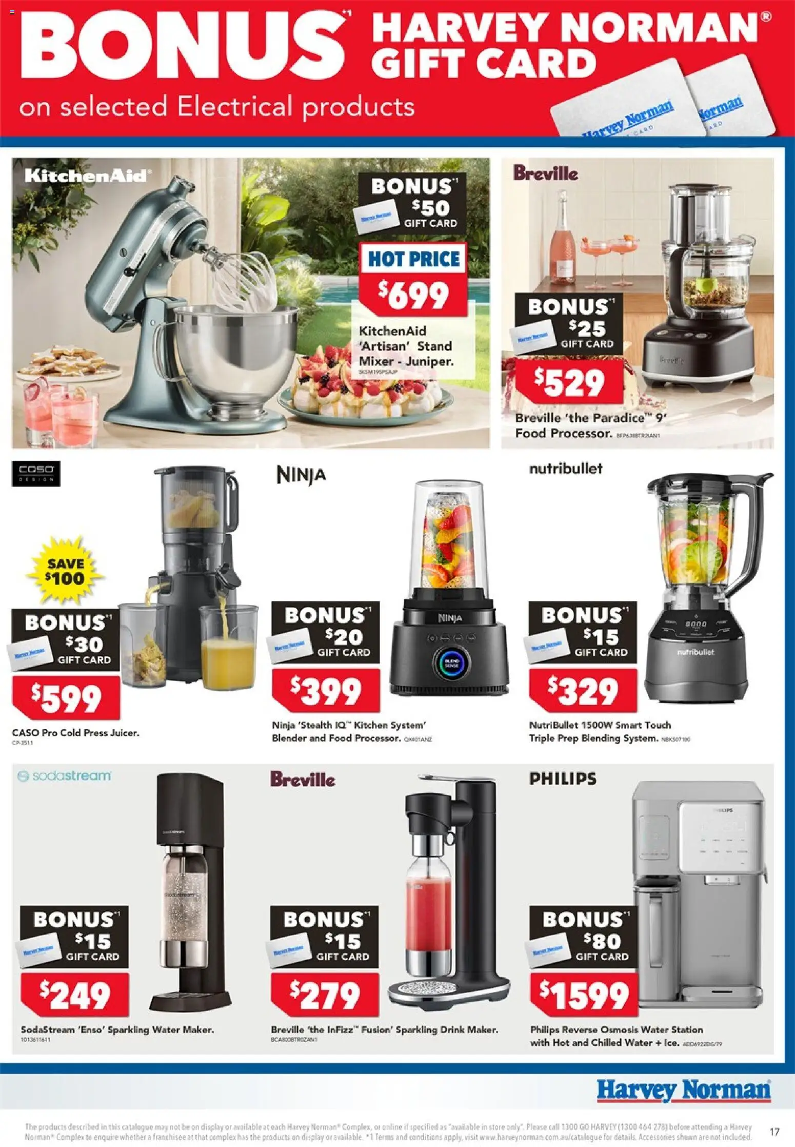 Harvey Norman catalogue - valid from 18.05.2026 | Page: 17 | Products: Water, Blender, Mixer, Press