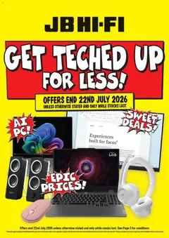 JB Hi-Fi catalogue preview  - valid from 20 Jul 2026