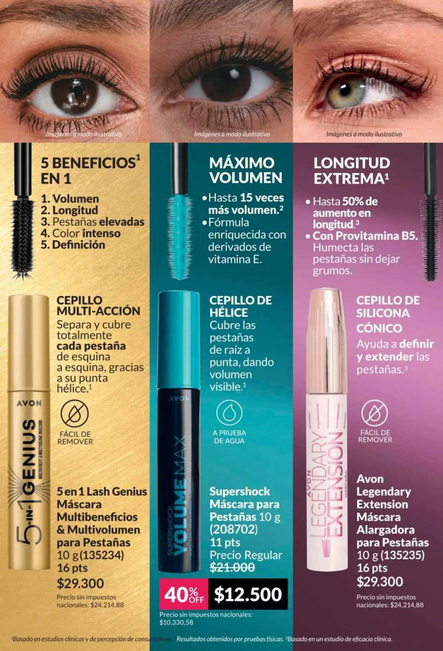 Catálogo AVON Campaña 5/2026 │ válido desde el 01.05.2026 | Página: 44 | Productos: Cepillo, Máscara, Agua