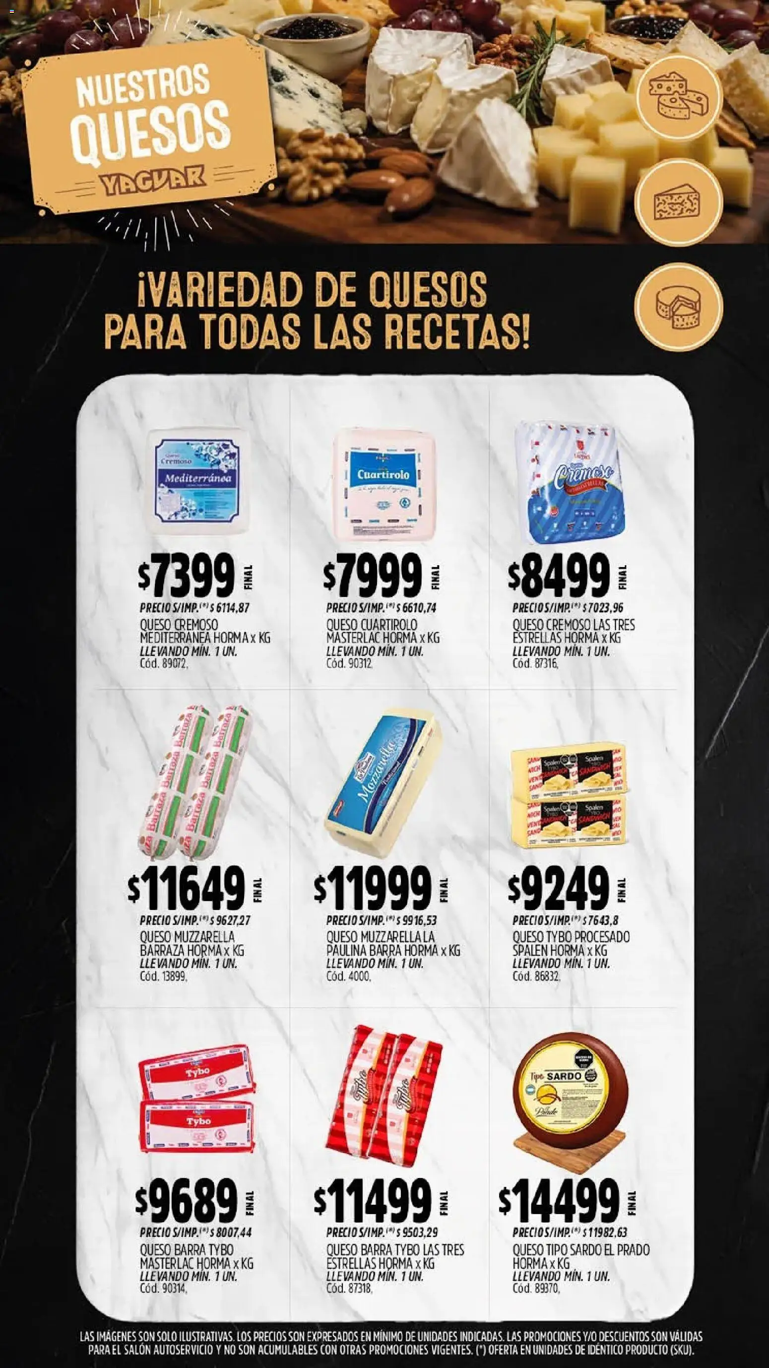 Yaguar - Oferta Semanal Mendoza │ válido desde el 24/08/2026 | Página: 5 | Productos: Muzzarella, Queso