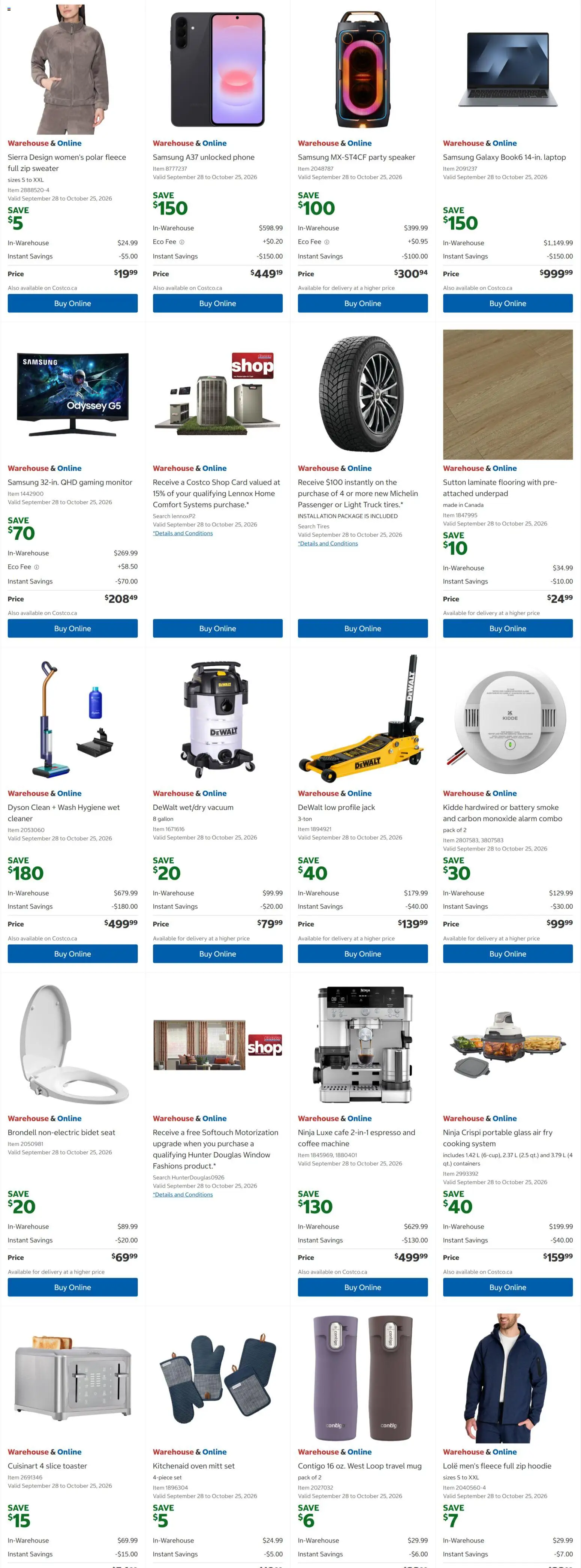 Costco flyer valid from Sep 28, 2026 | Page: 2