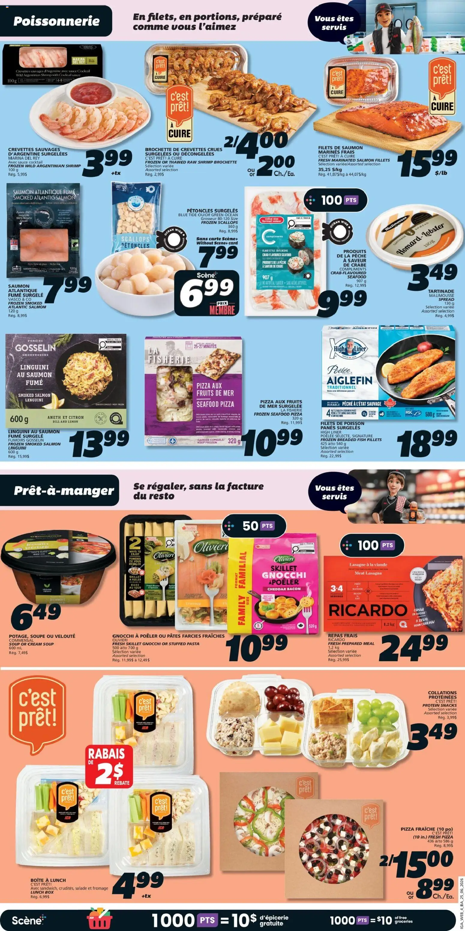 IGA flyer valid from Jun 25, 2026 | Page: 7 | Products: Fish, Pasta, Cream, Box