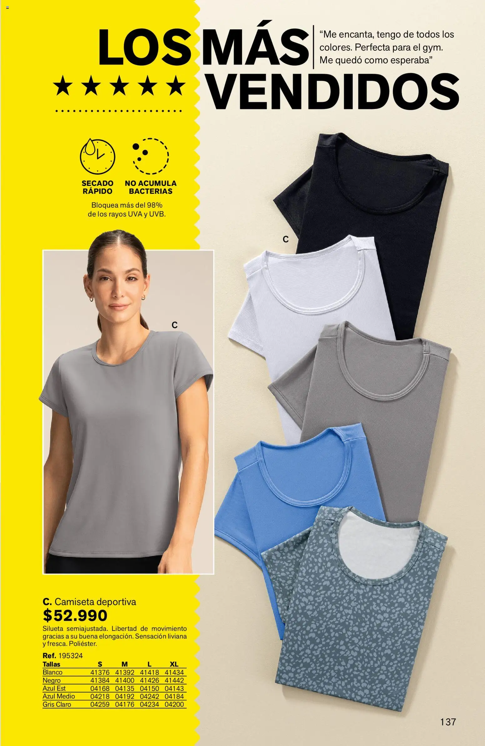 Leonisa revista - valida desde el 24/08/2026 | Página: 137 | Productos: Camiseta, Uva